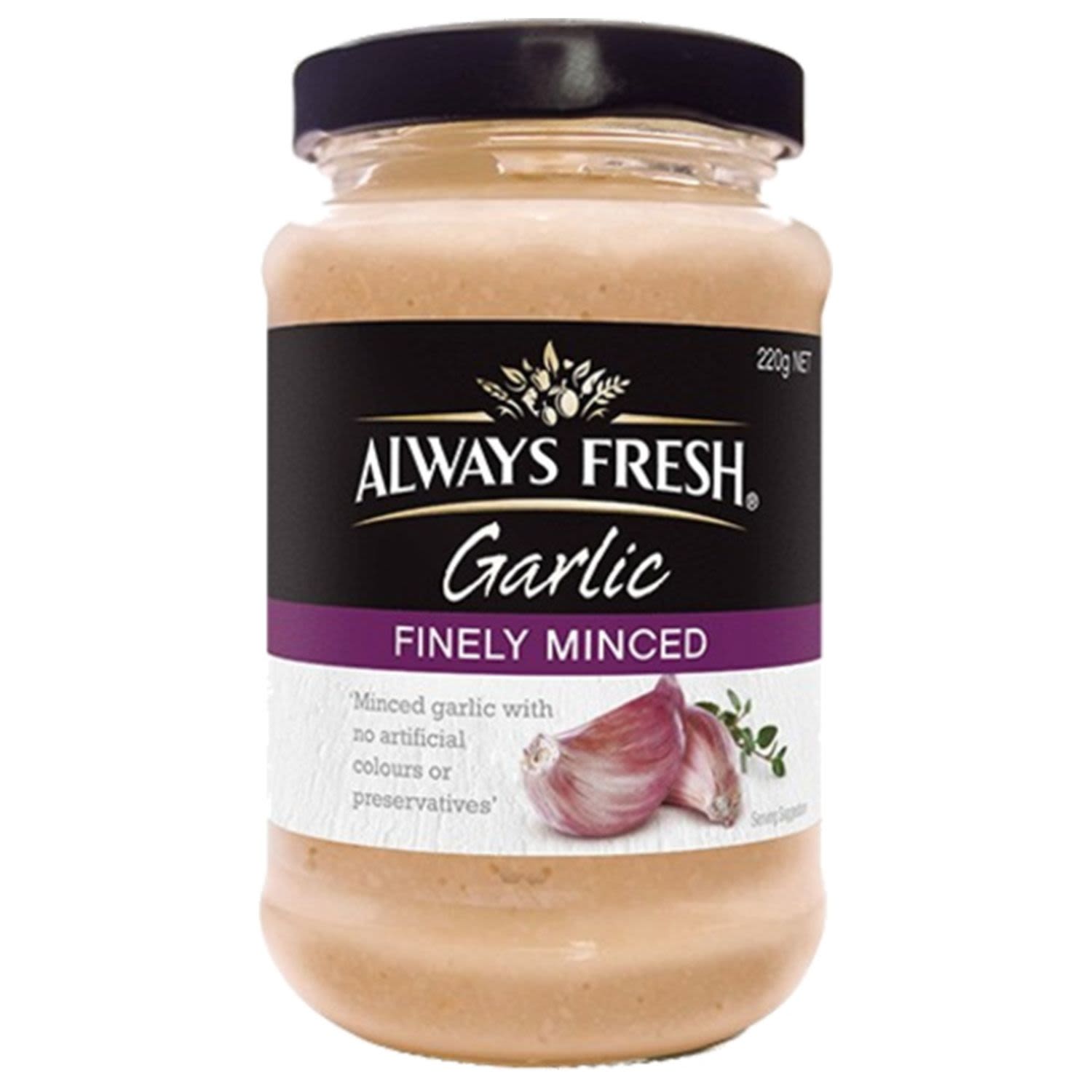 Always Fresh Garlic Freshly Minced, 220 Gram