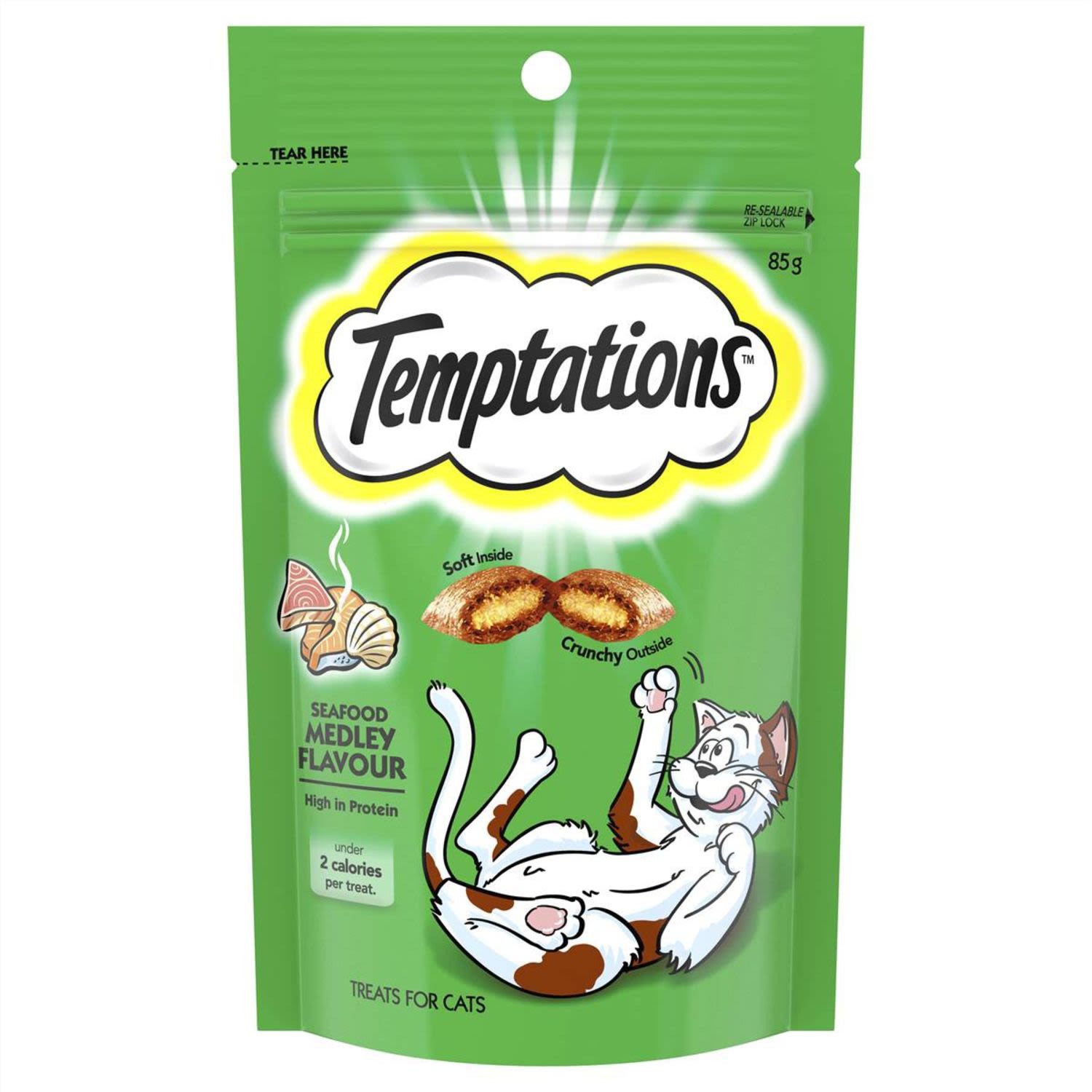 Temptations Cat Treats Seafood Medley, 85 Gram