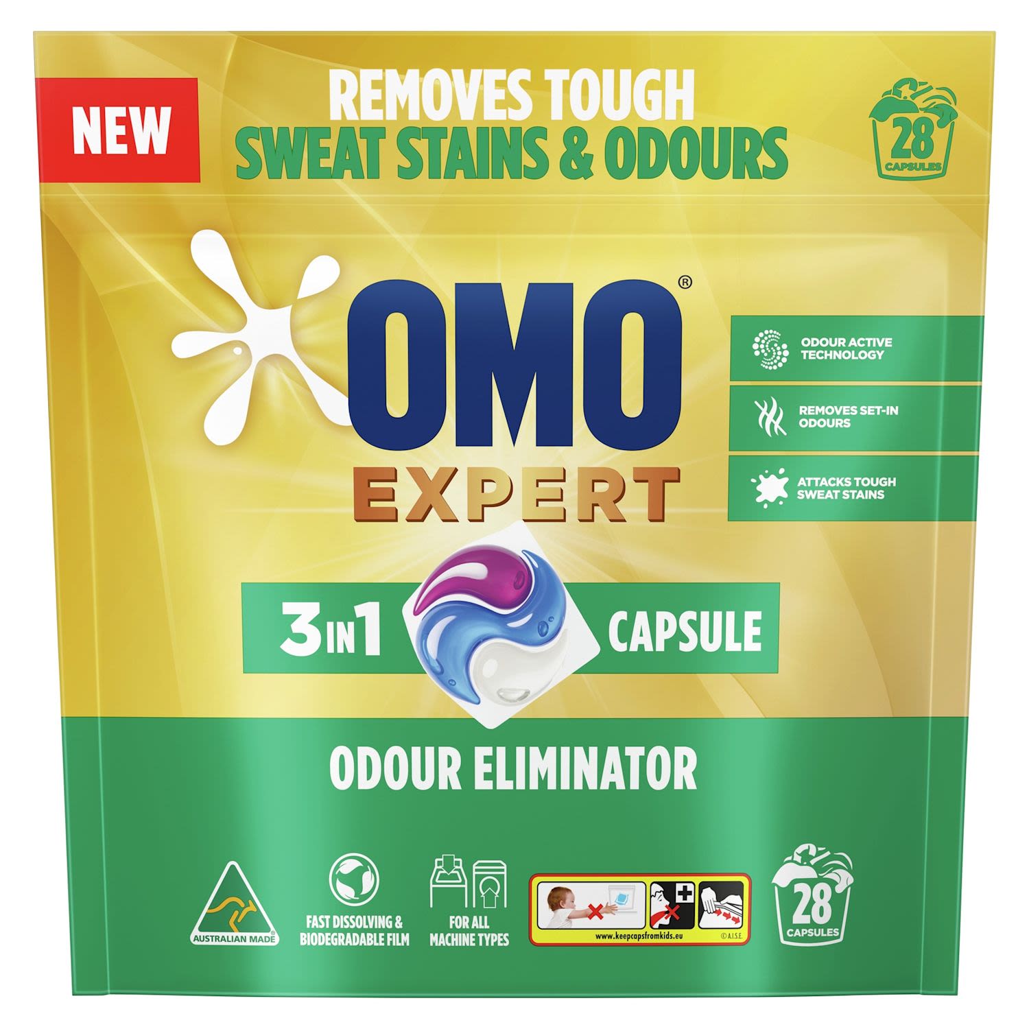 OMO Laundry Capsules Expert Odour Eliminator