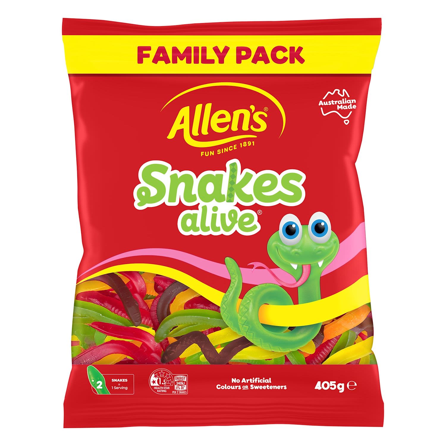 Allen's Snakes Alive Family Size