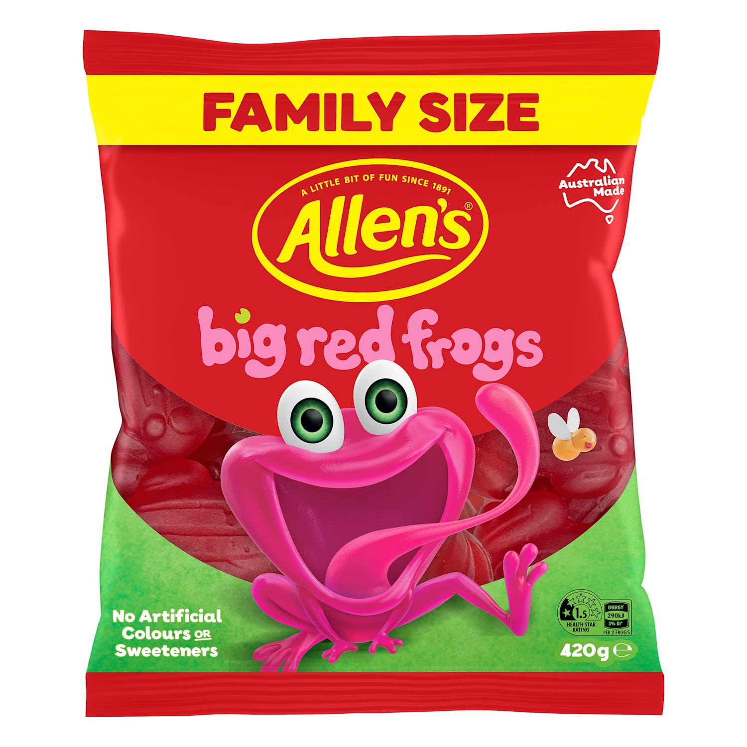 Allen's Big Red Frogs Family Size