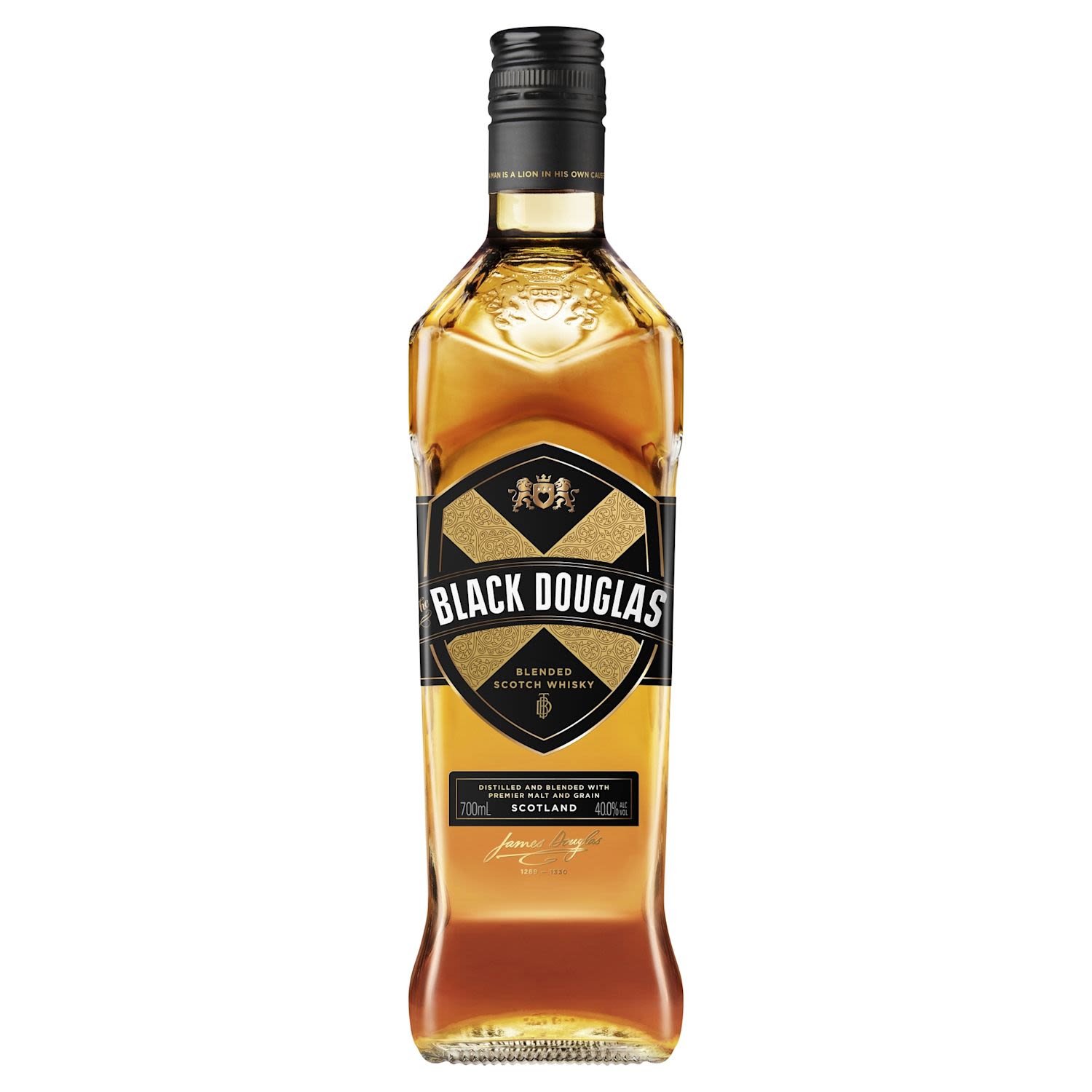 Black Douglas Scotch Whisky Bottle