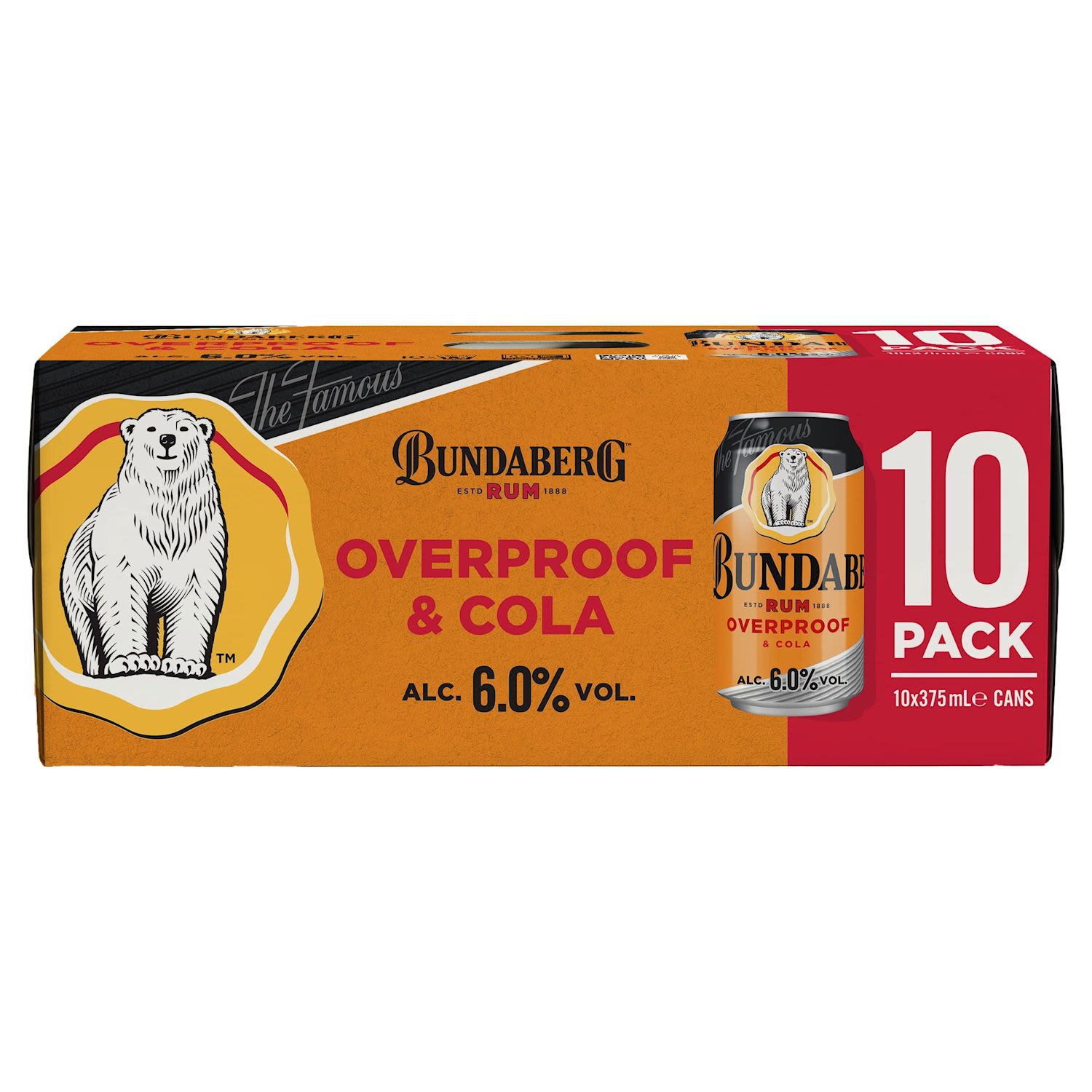 Bundaberg Overproof Rum & Cola Can