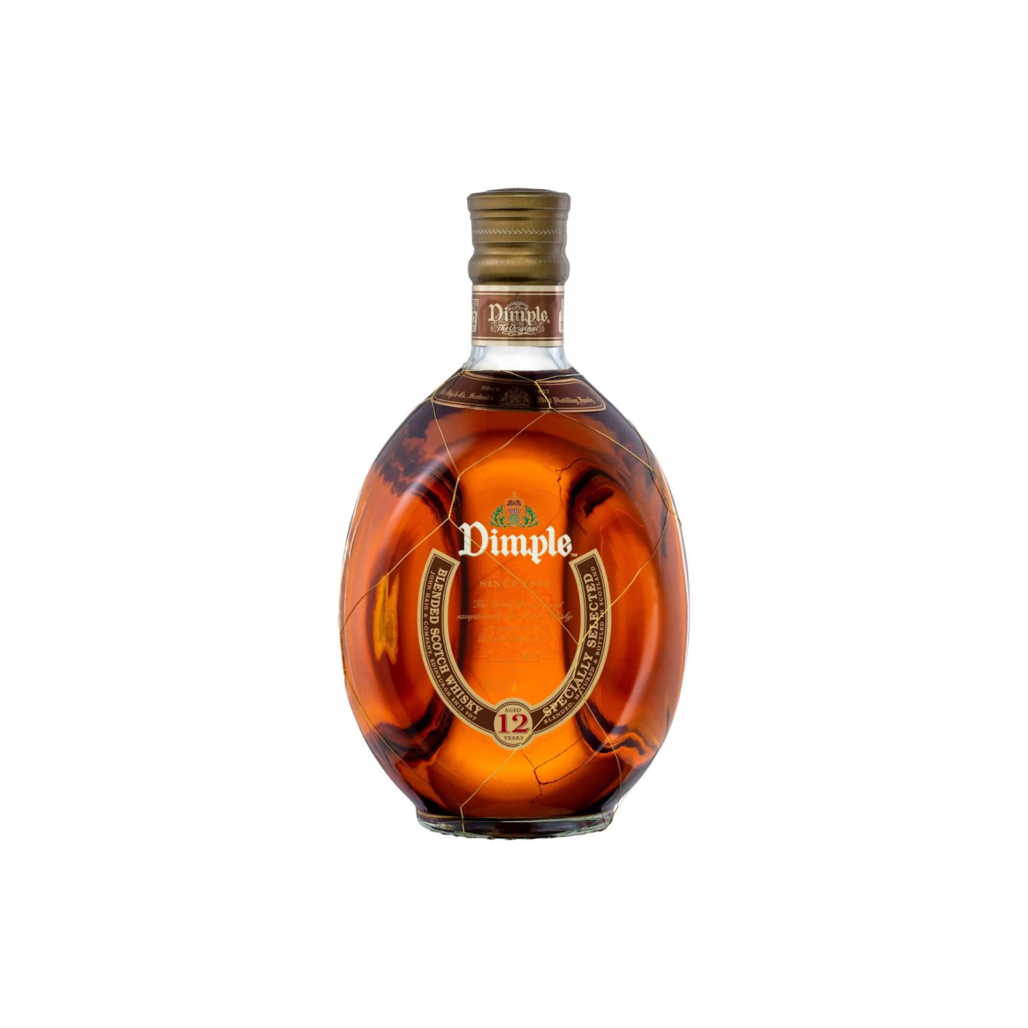 Dimple 12 Year Old Blended Scotch Whisky Bottle