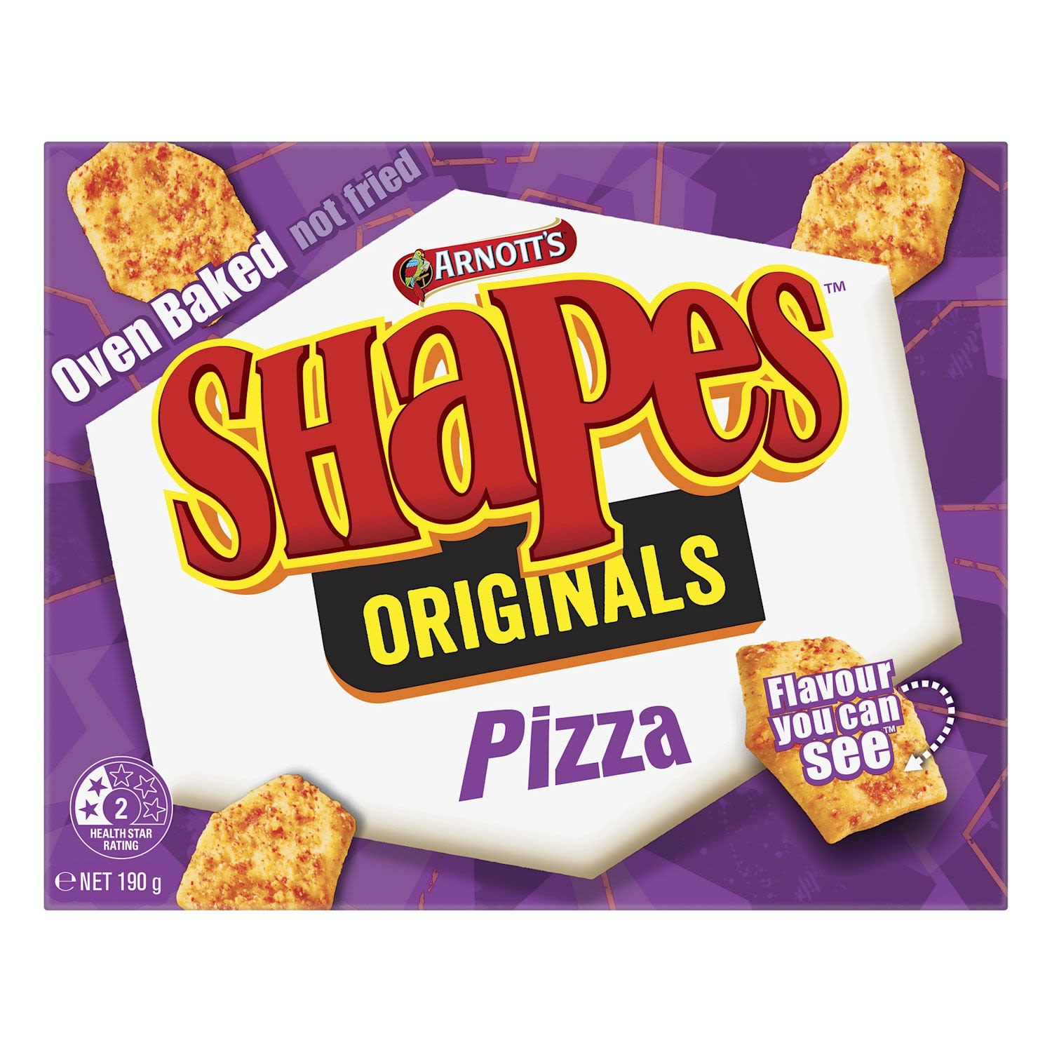 Arnott's Shapes Originals Cracker Biscuits Pizza