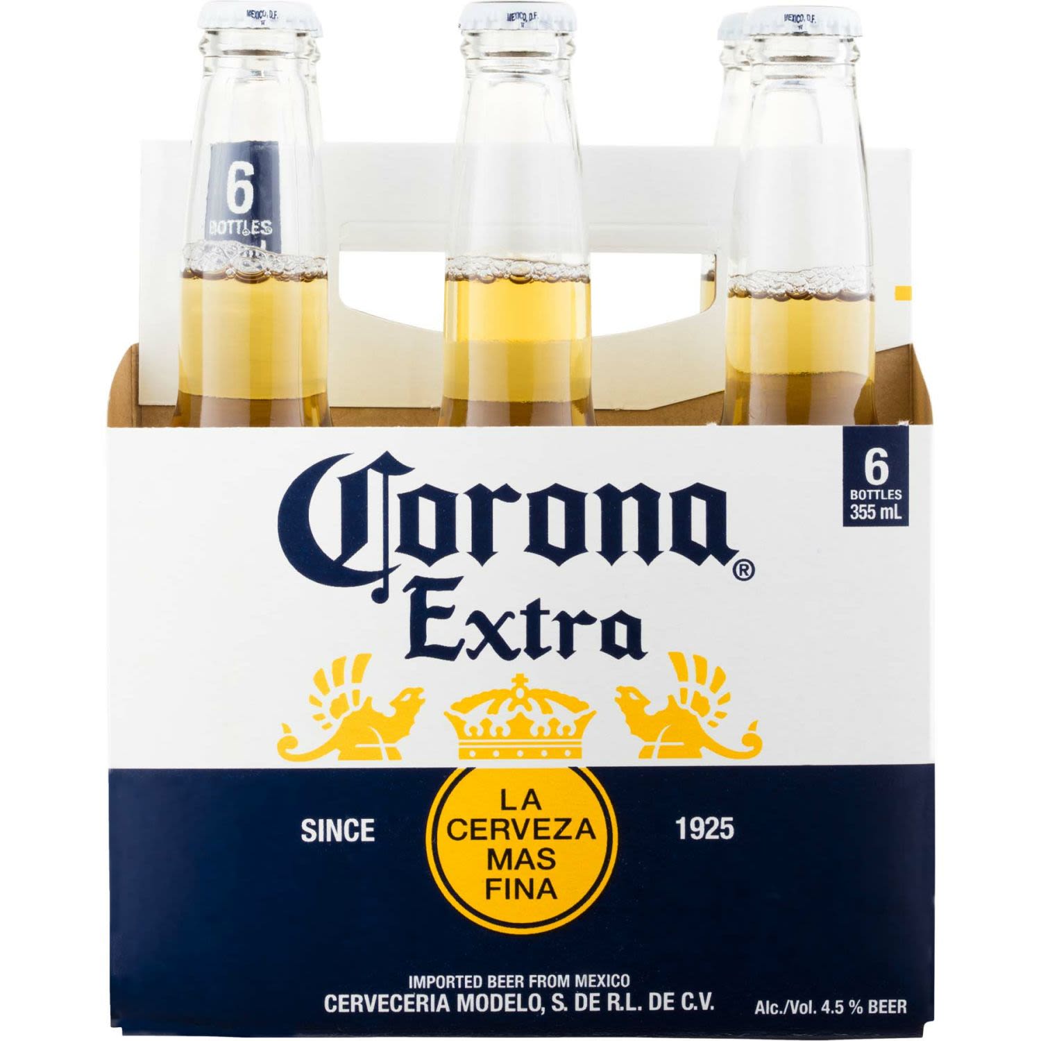 Corona Extra Bottle, 6 Each