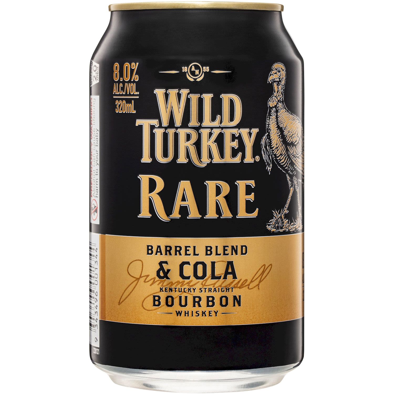 Wild Turkey Rare & Cola Can
