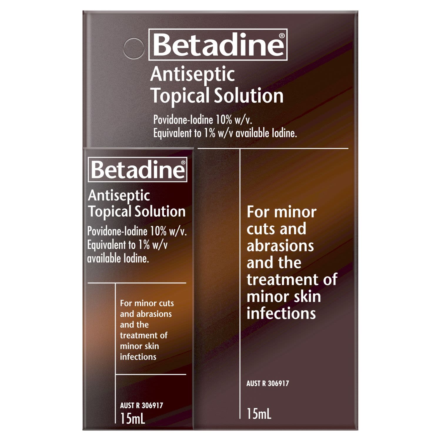 Betadine Antiseptic Topical Solution, 15 Millilitre