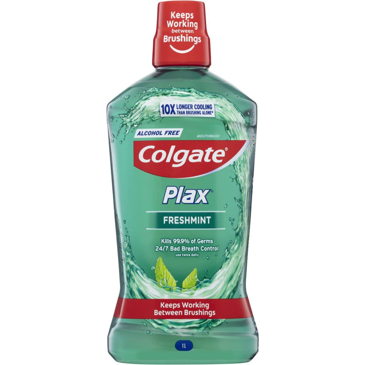 Colgate Plax Alcohol Free Mouthwash Freshmint, 1 Litre