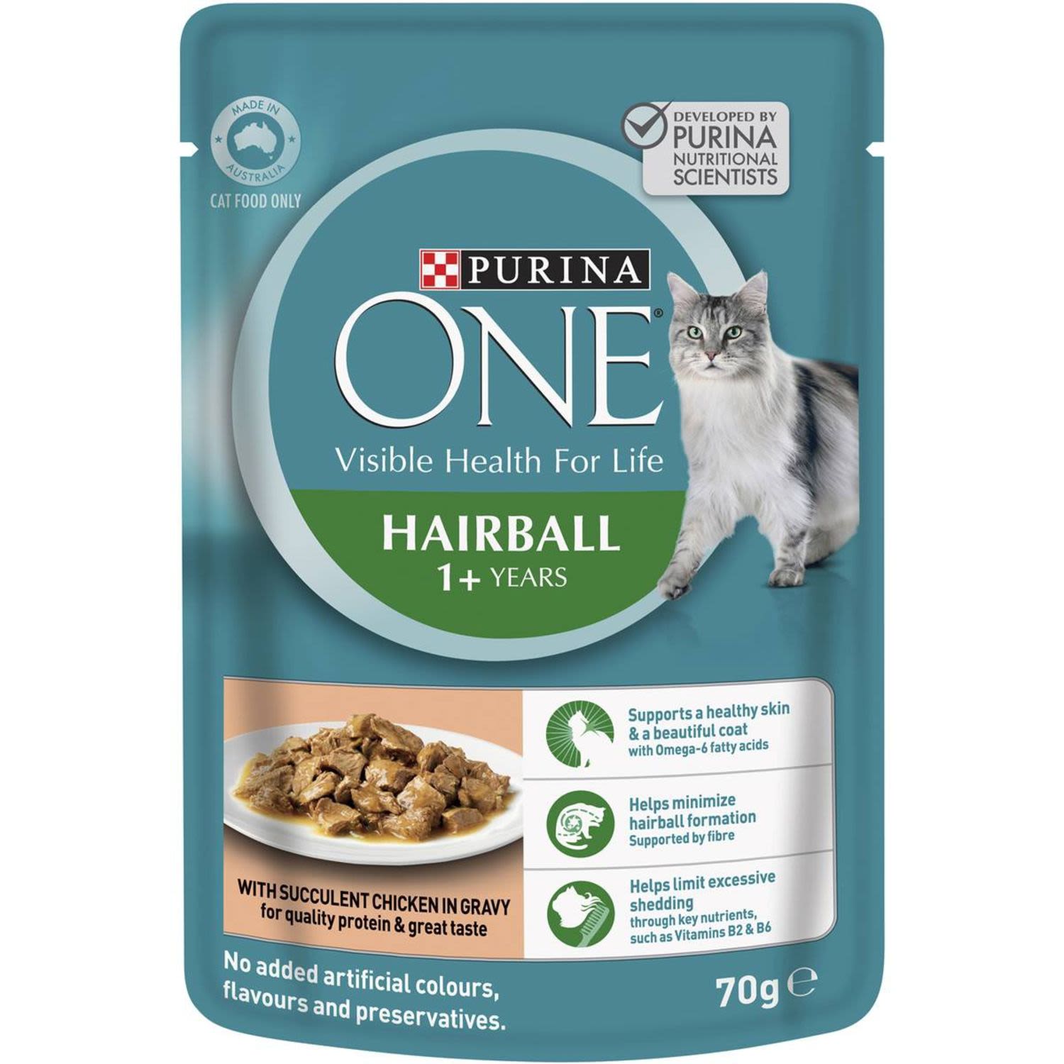 Purina One Wet Cat Food Pouch Hairball Chicken IGA Shop Online