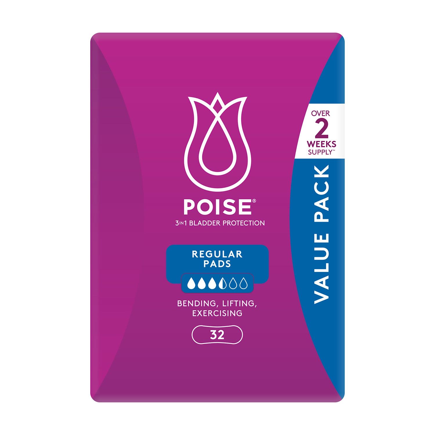 Poise Pad Adultcare Regular