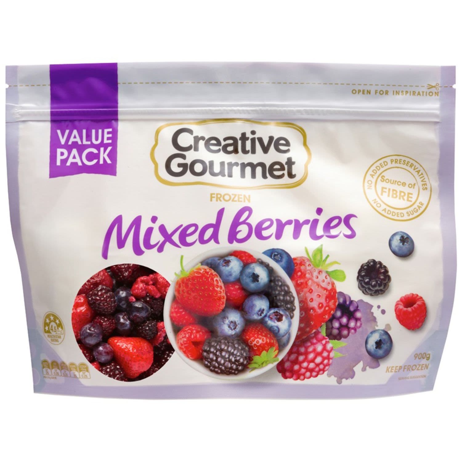 Creative Gourmet Mix Berries, 900 Gram