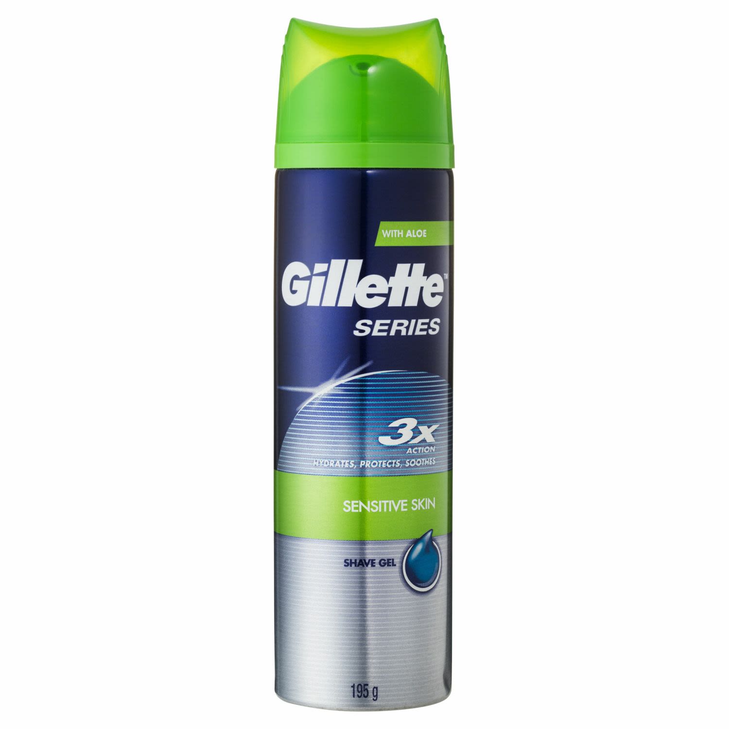 Gillette Series Shaving Gel Sensitive Skin, 195 Gram