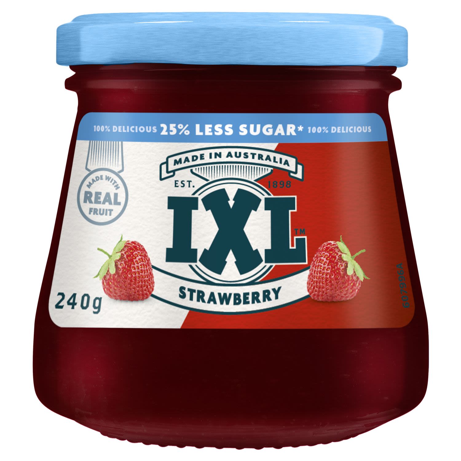 IXL Reduced Sugar Strawberry Jam, 240 Gram
