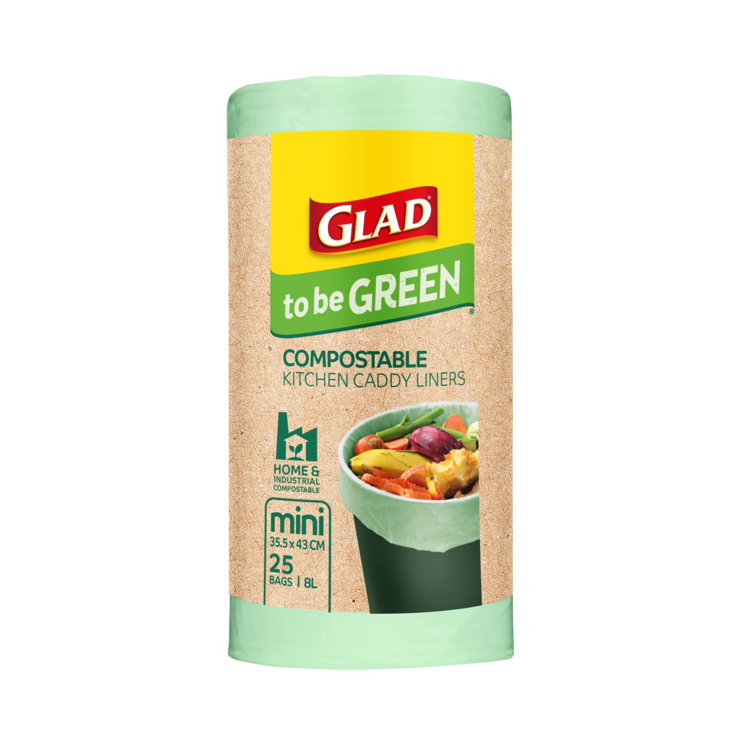 Glad To Be Green Compostable Mini, 25 Each