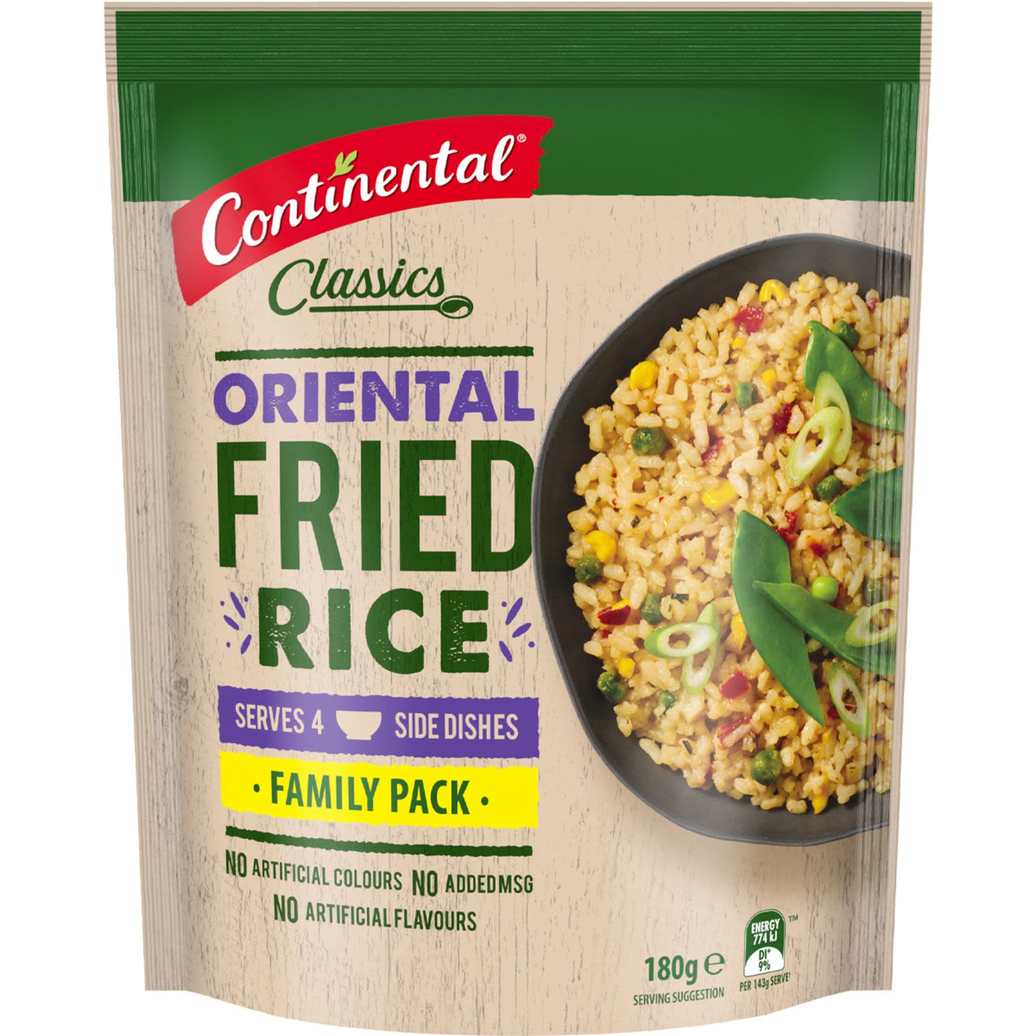 Continental Oriental Value Pack Fried Rice, 180 Gram
