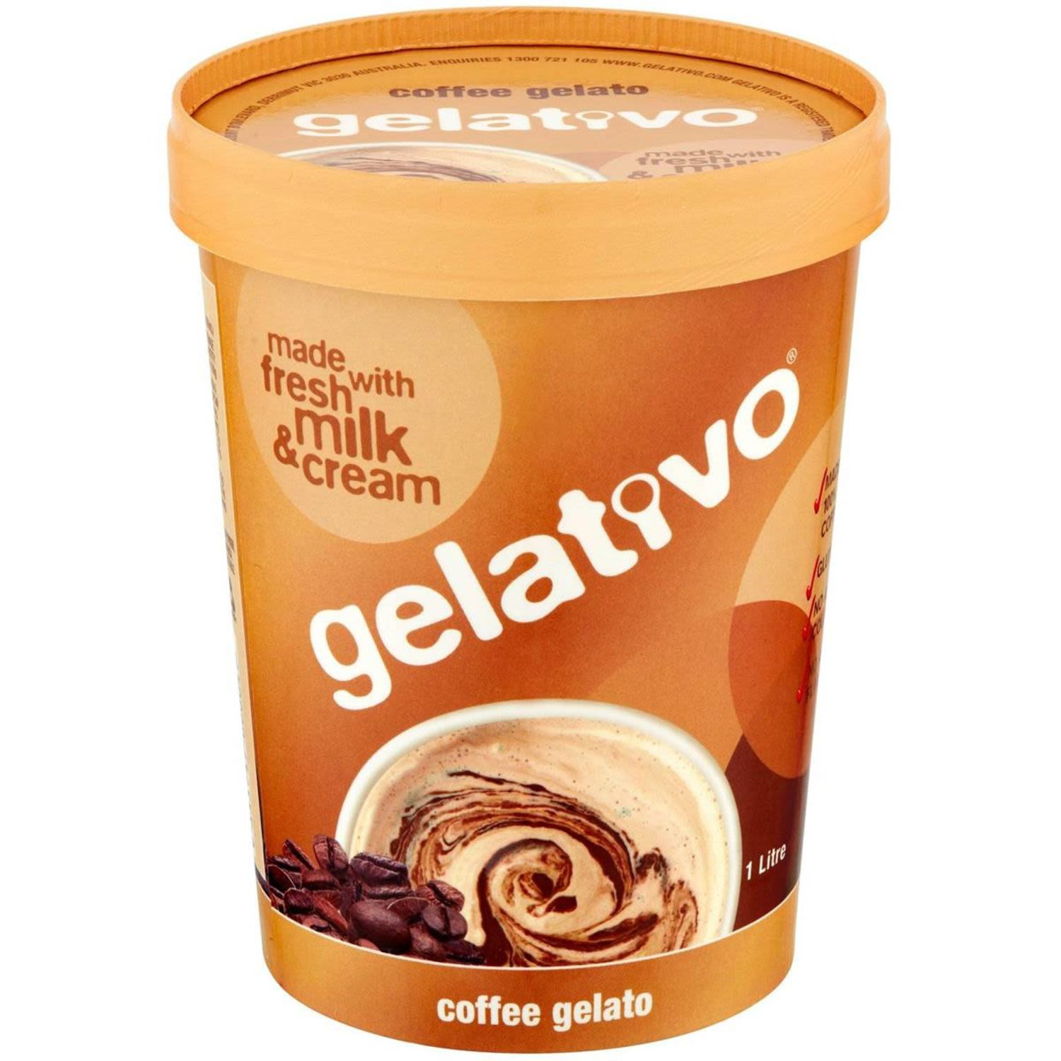 Gelativo Gelato Coffee, 1 Litre