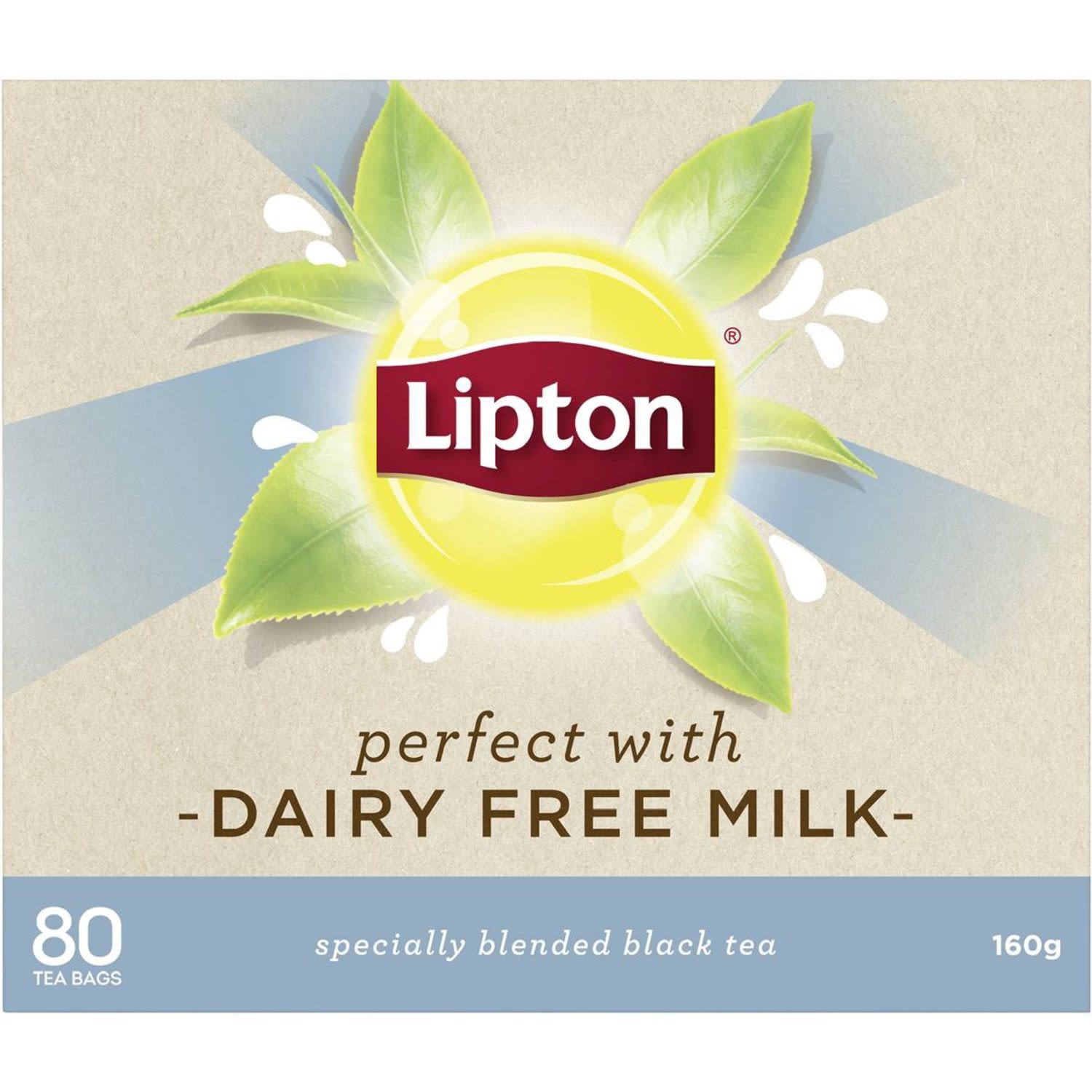 Lipton Black Tea Bags Perfect With Dairy Free Milk, 80 Each