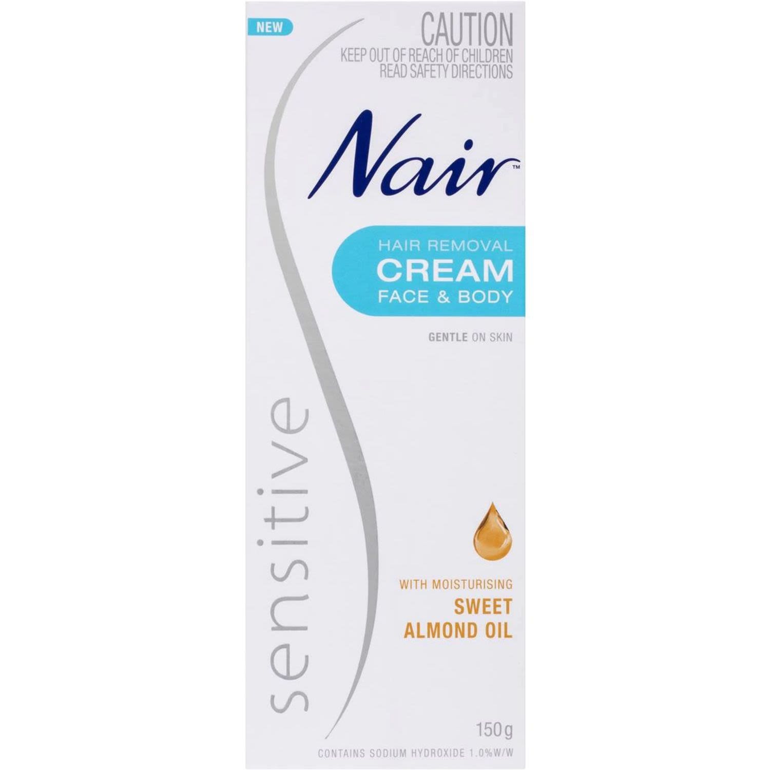 Nair Sensitive Hair Removal Cream, 150 Gram