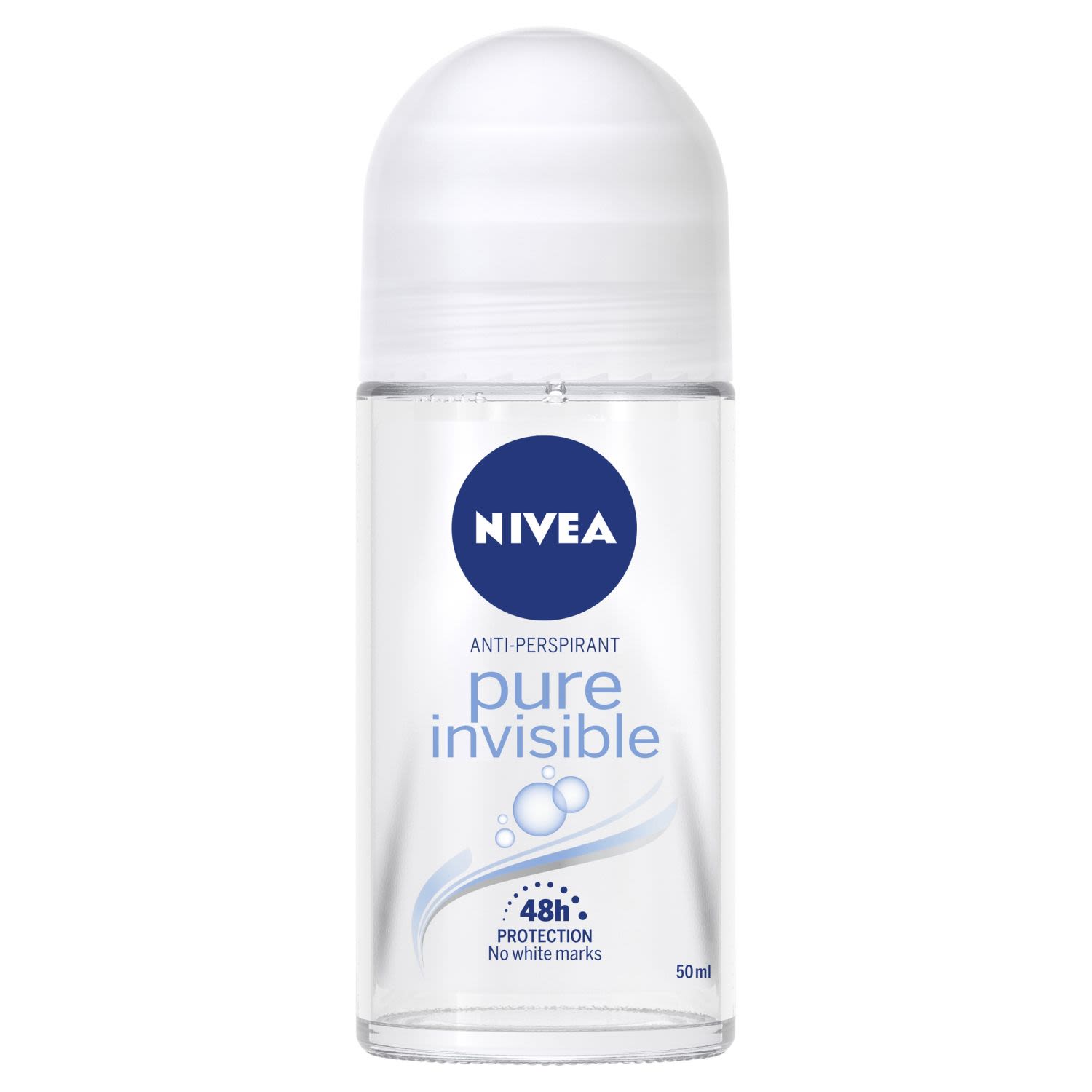 Nivea Pure Invisible Anti-Perspirant Deodorant Roll-On, 50 Millilitre