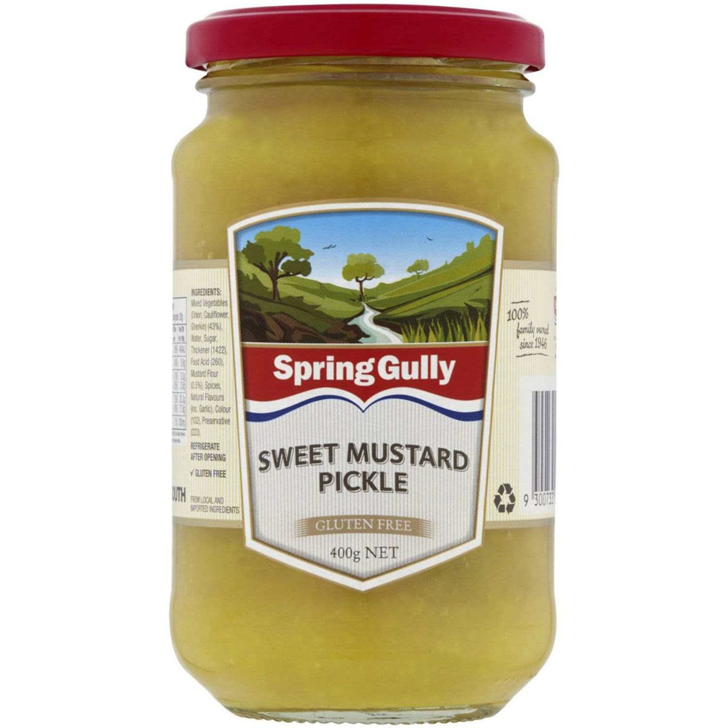Spring Gully Pickles Sweet Mustard, 400 Gram