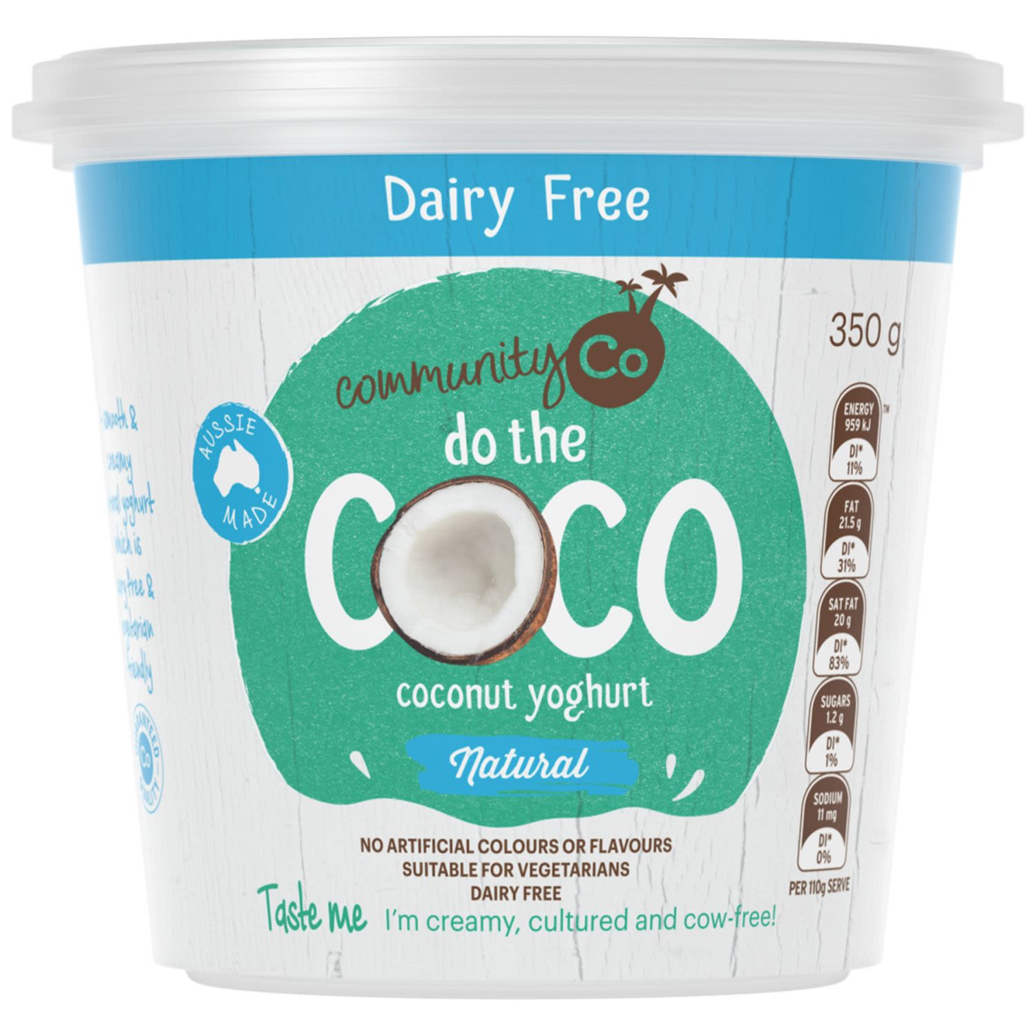 Community Co Coconut Natural Yoghurt Tub, 350 Gram