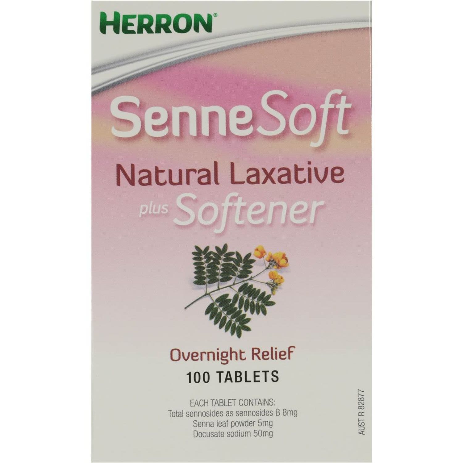 Herron Sennesoft Laxatives Overnight Relief, 100 Each