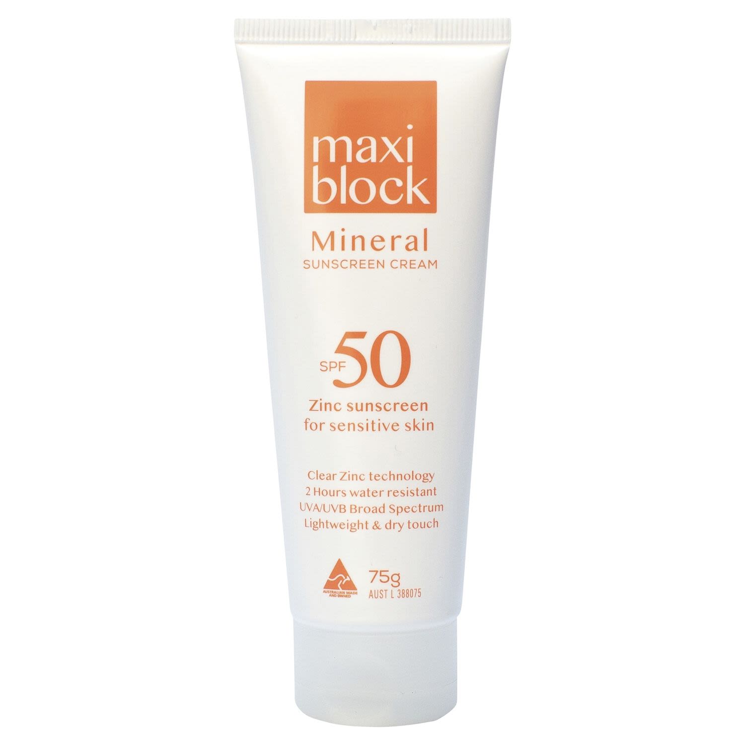 Maxiblock Mineral Sunscreen Cream SPF50
