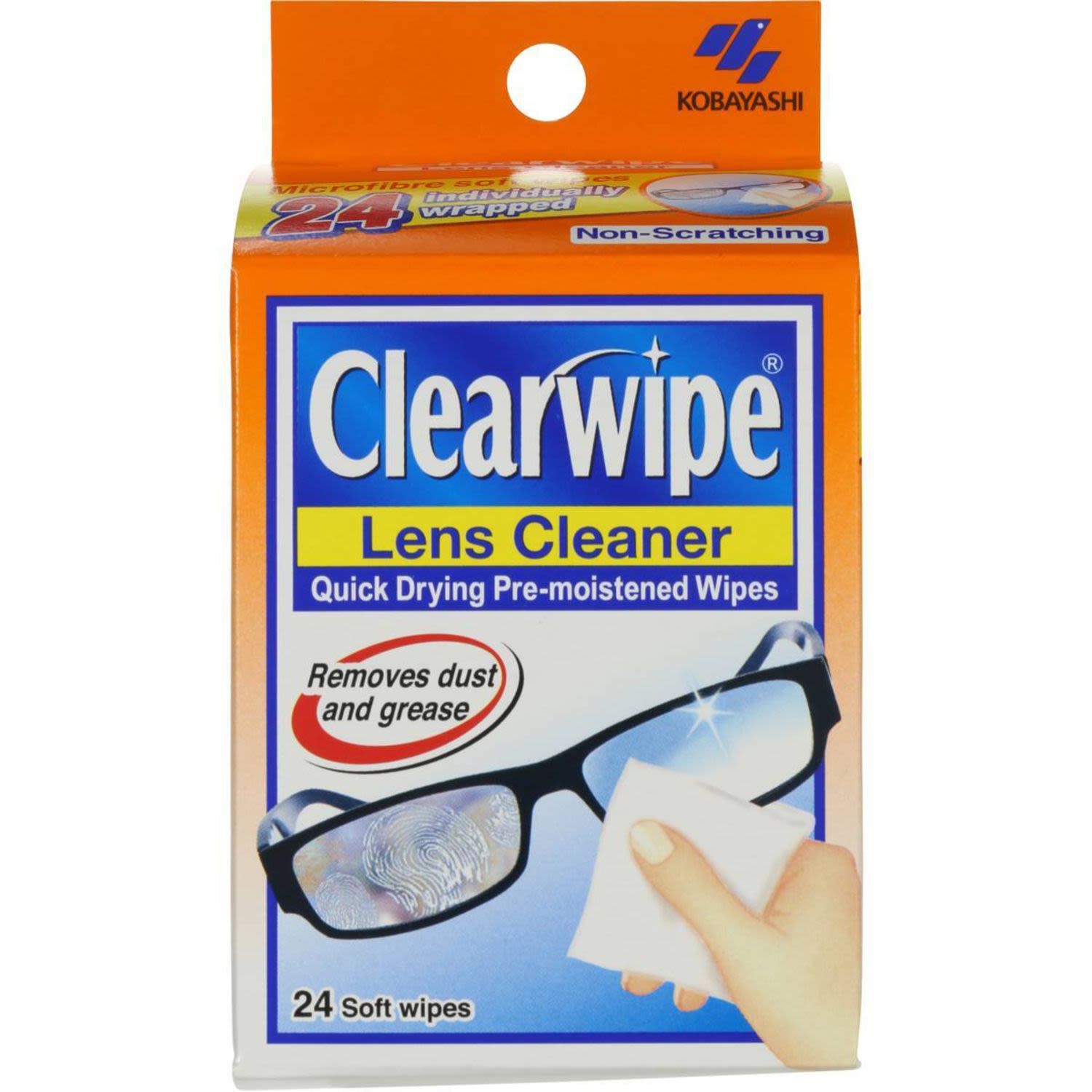 Clearwipes Lens Cleaner, 24 Each