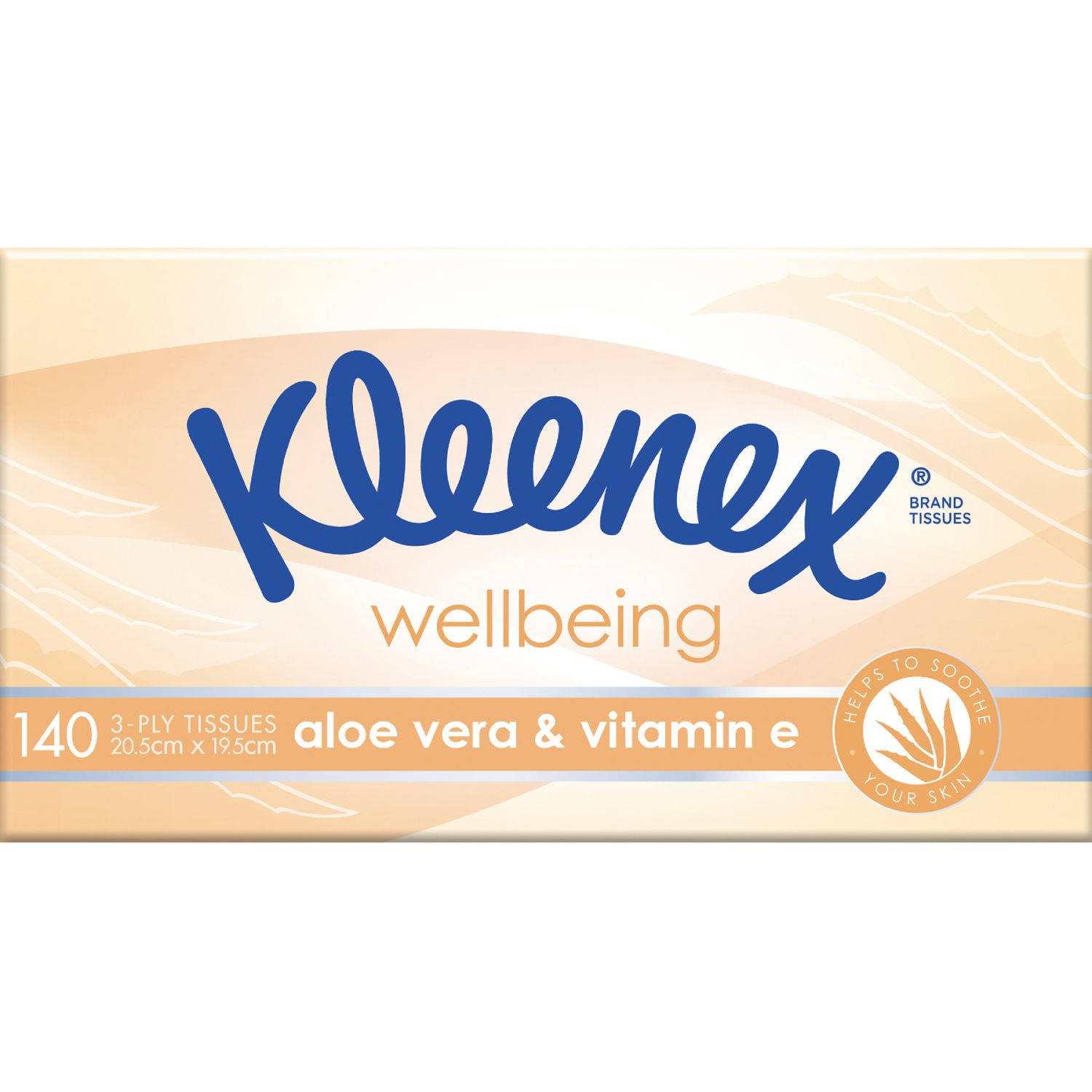 Kleenex Aloe Vera & Vitamin E Facial Tissues, 140 Each