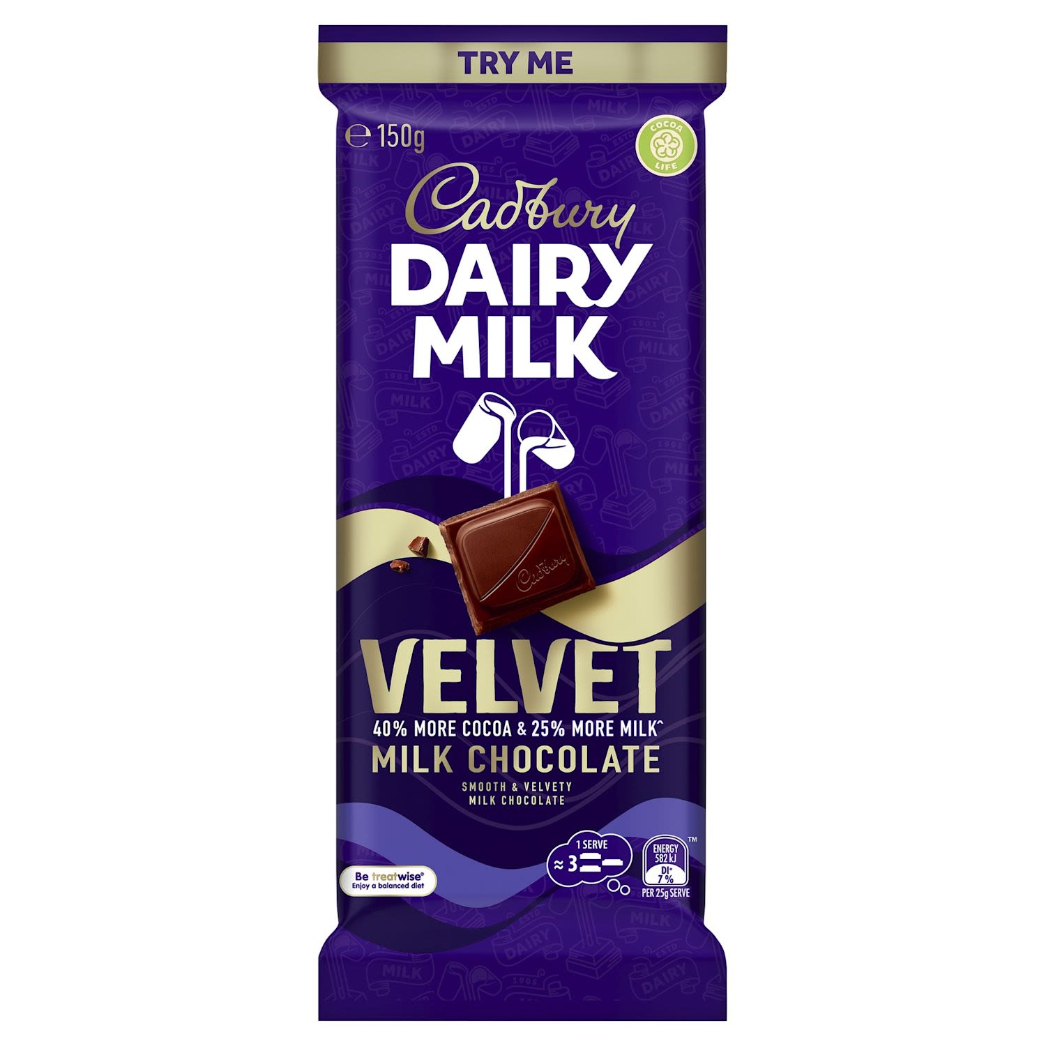Cadbury Dairy Milk Velvet Milk Chocolate