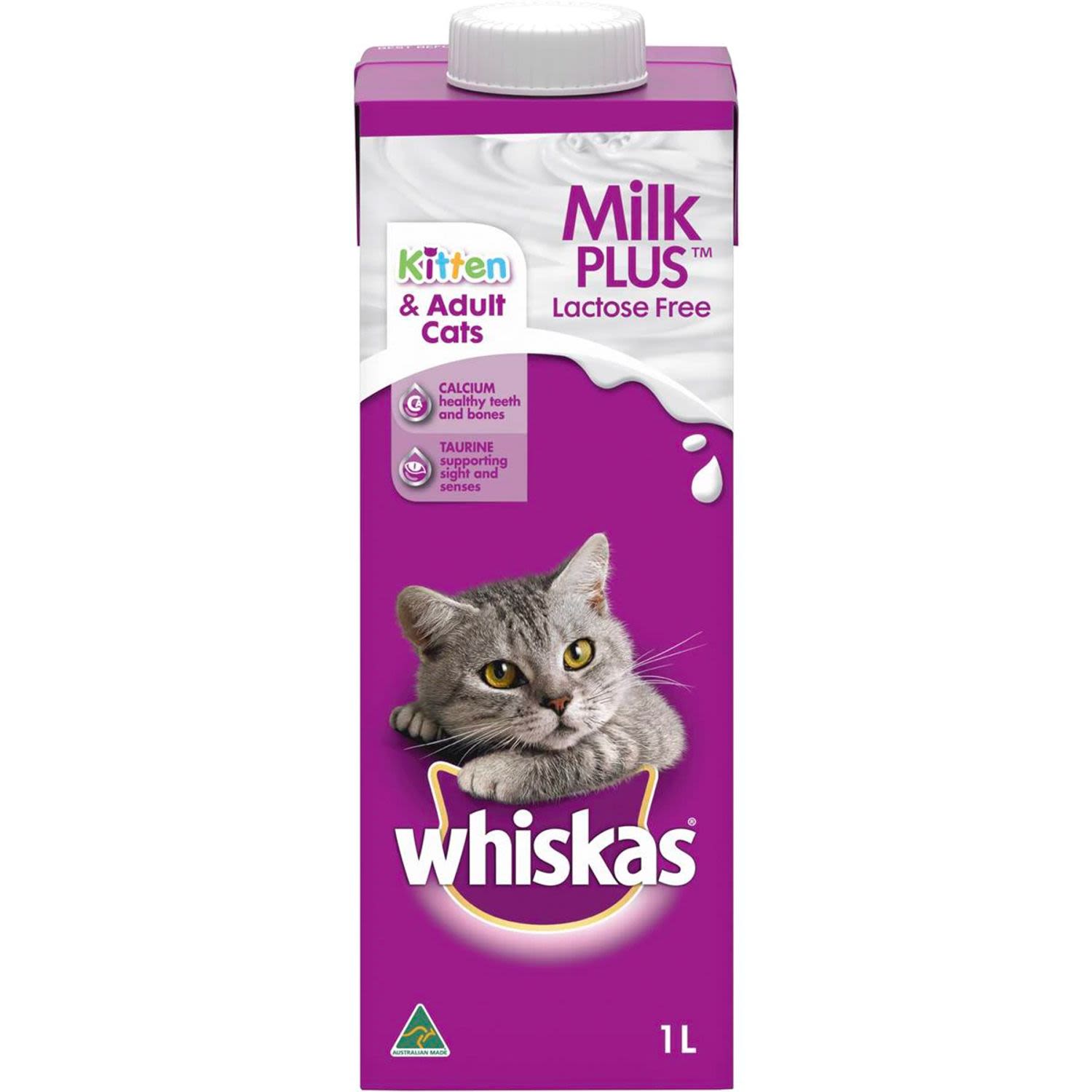 WHISKAS Cat Kitten Treat Milk Plus Carton IGA Shop Online