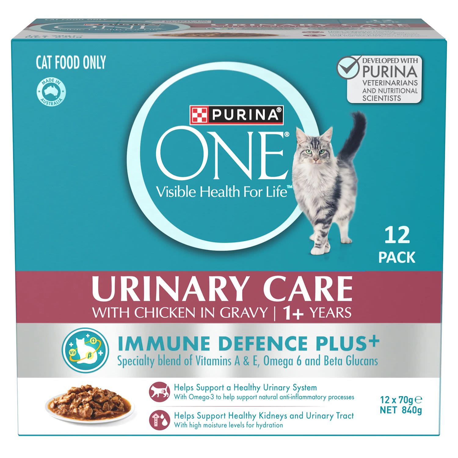 Purina One Urinary Health Pet Food Adult Tract Chicken Multipack