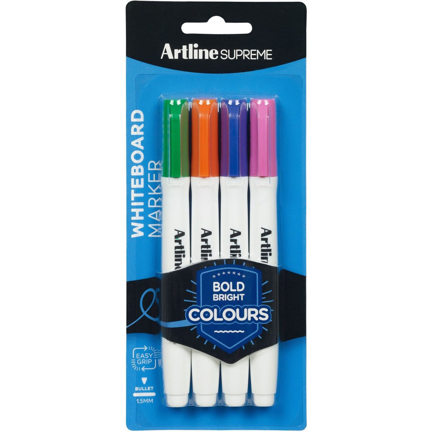 Artline Marker Whiteboard Bright, 4 Each