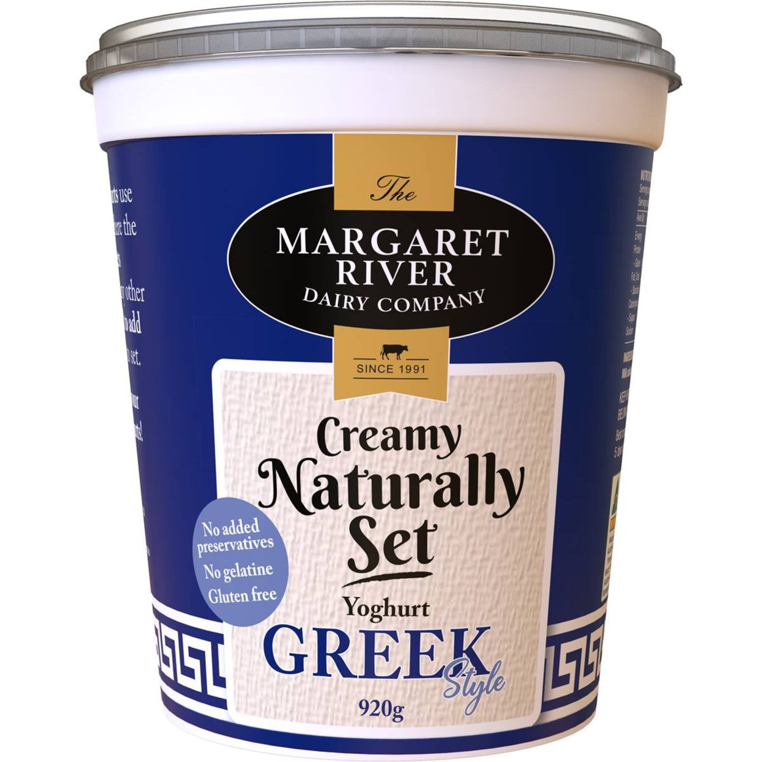 Margaret River Greek Naturally Yoghurt, 920 Gram