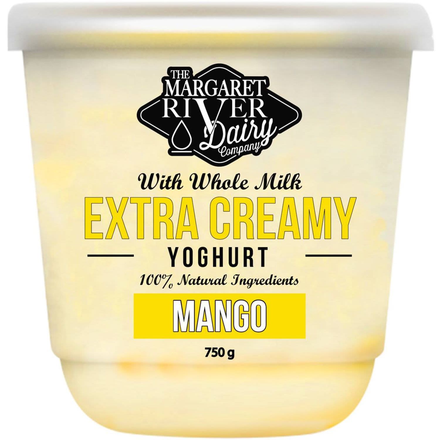 Margaret River Extra Creamy Natural Yoghurt, 750 Gram
