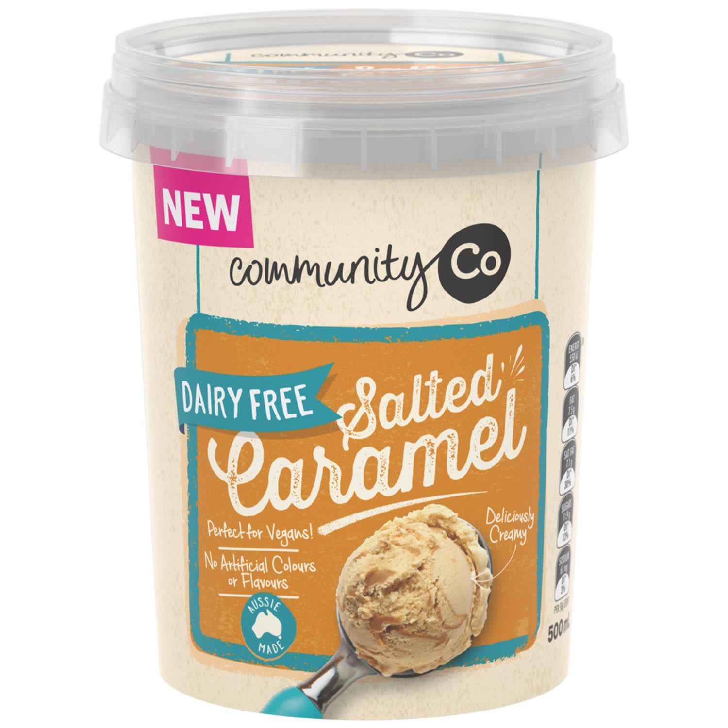 Community Co Dairy Free Salted Caramel, 500 Millilitre