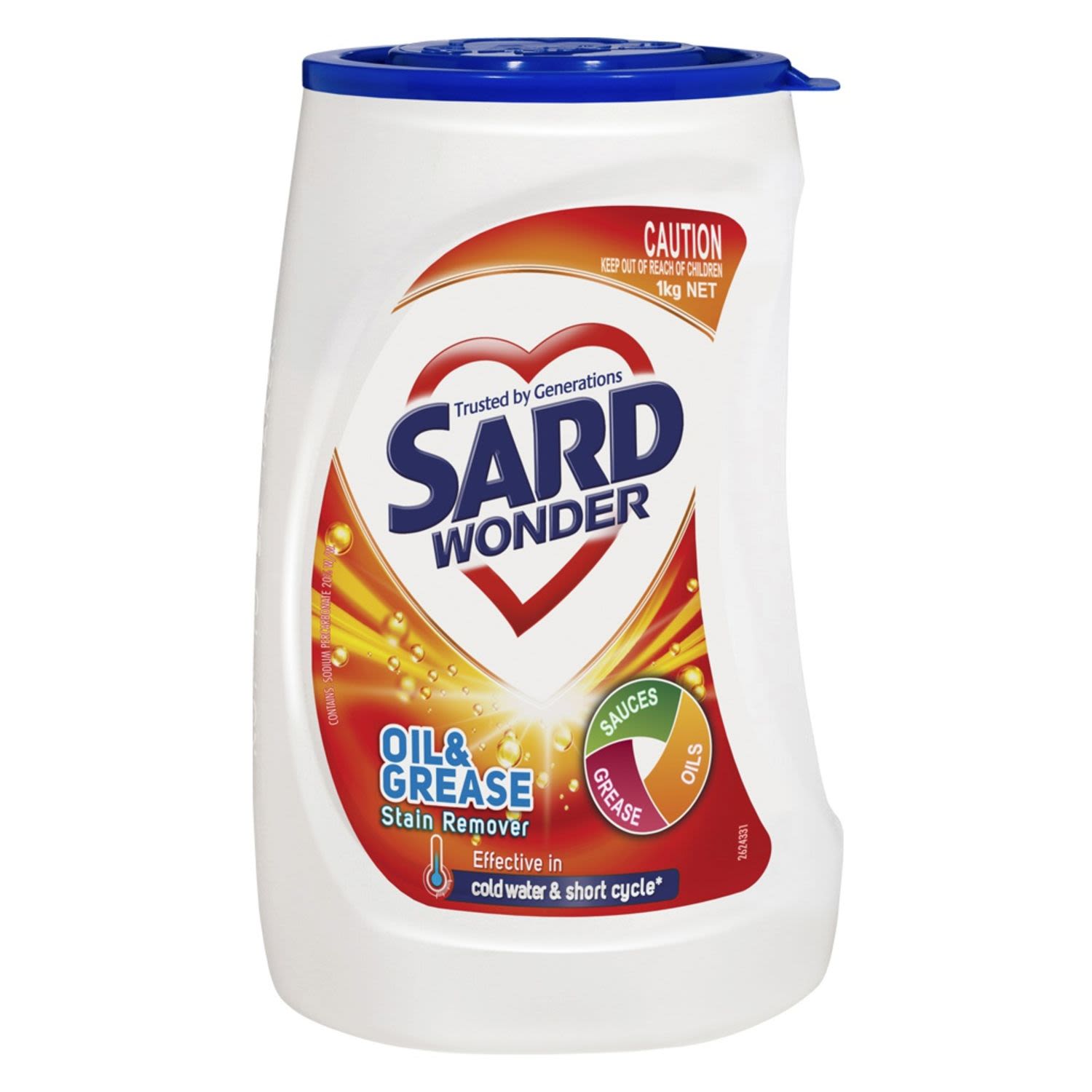 Sard Oils & Grime Stain Remover Powder Soaker, 1 Kilogram