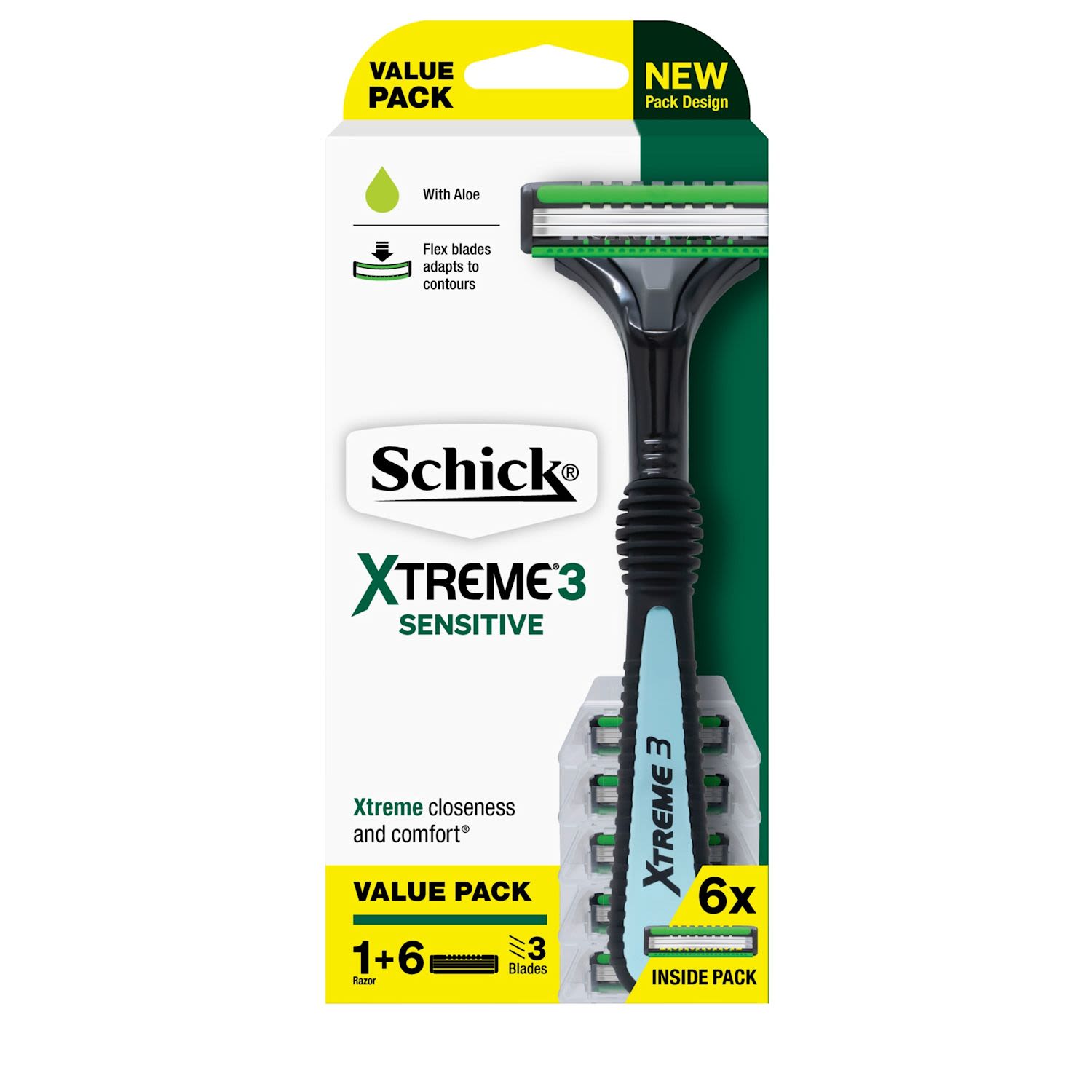 Schick Xtreme 3 Hybrid Kit +6 Sensitive