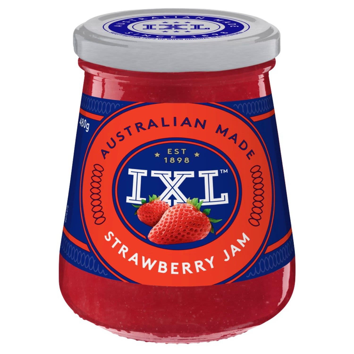 IXL Strawberry Jam, 480 Gram