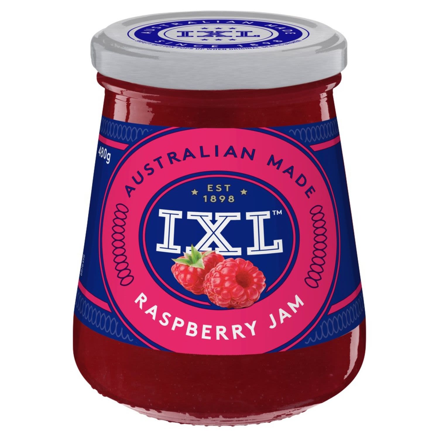 IXL Raspberry Jam, 480 Gram