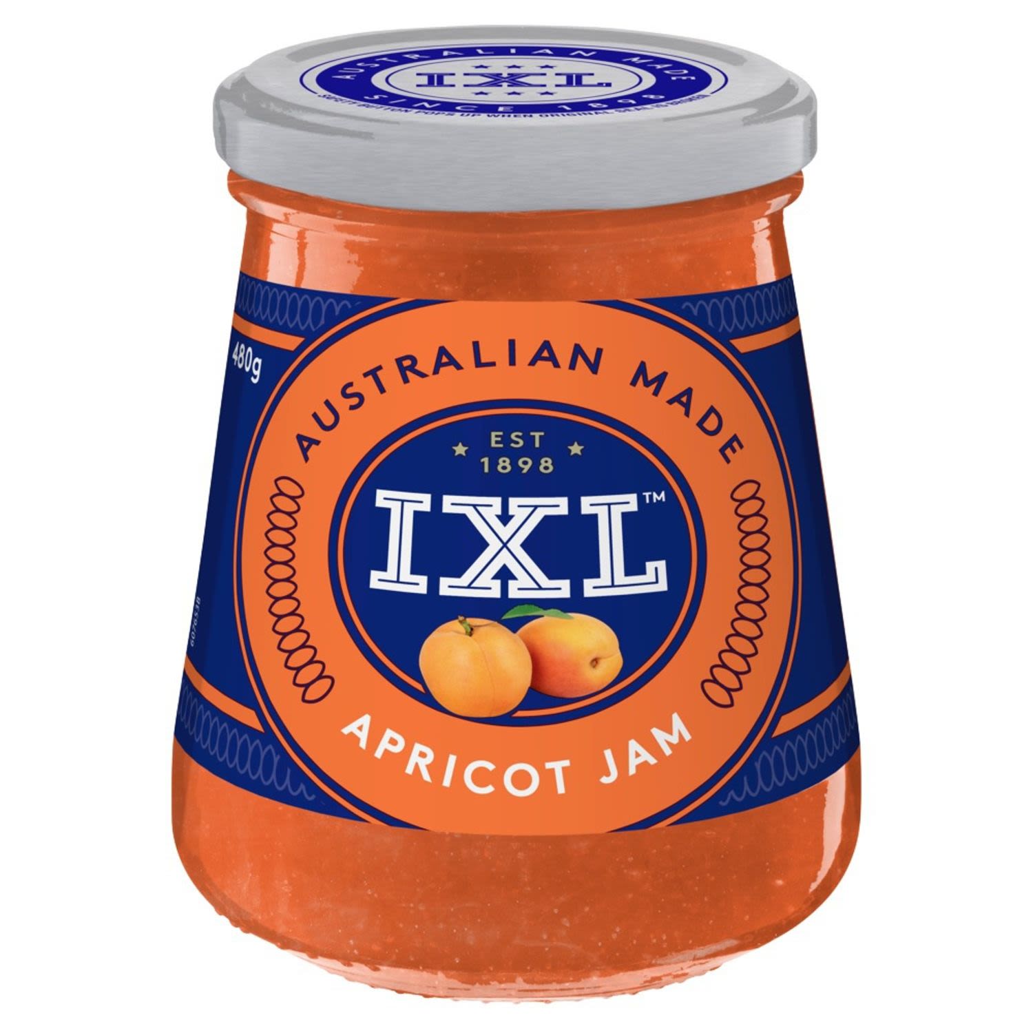 IXL Apricot Jam, 480 Gram