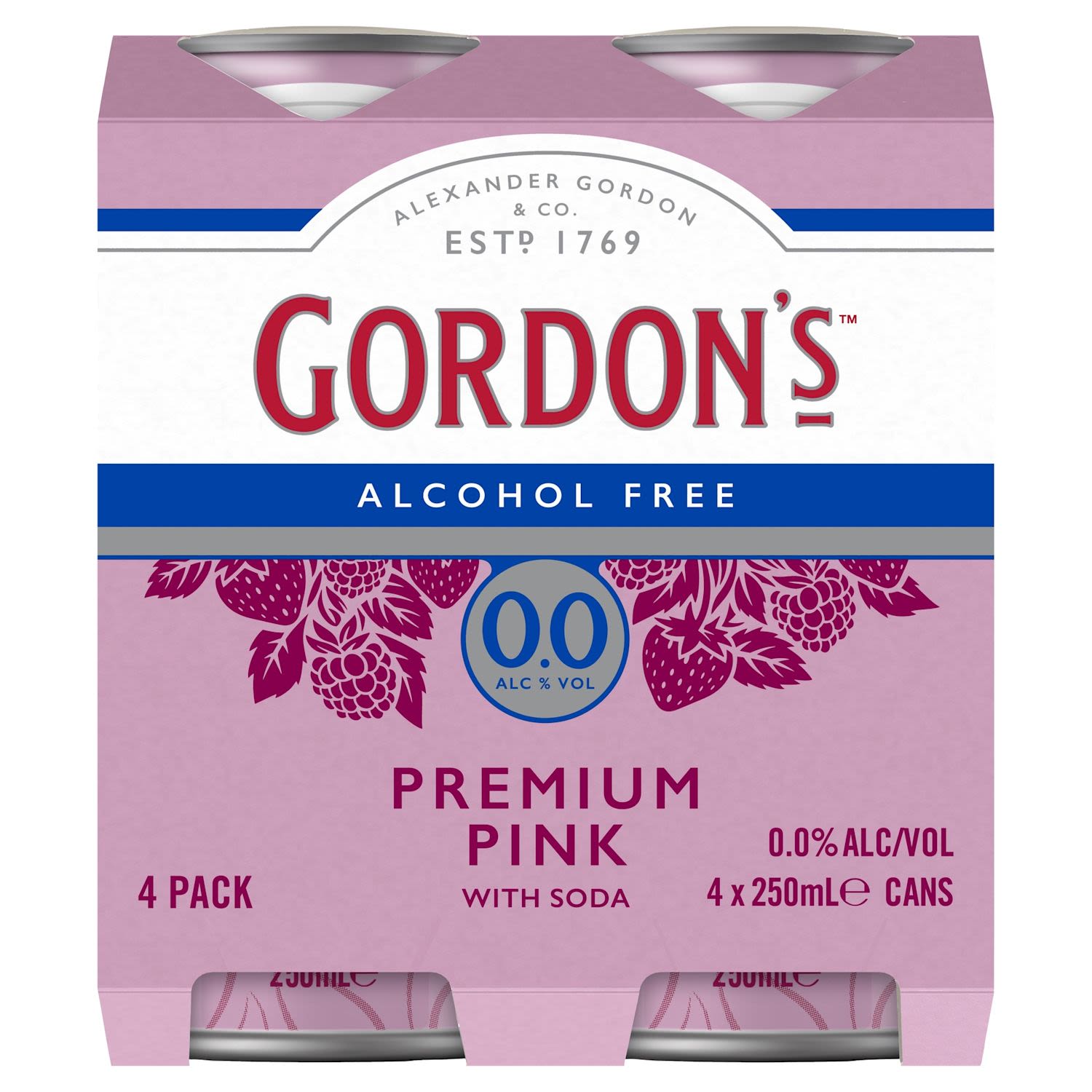 Gordon's Pink Alcohol Free Gin 0.0% & Soda