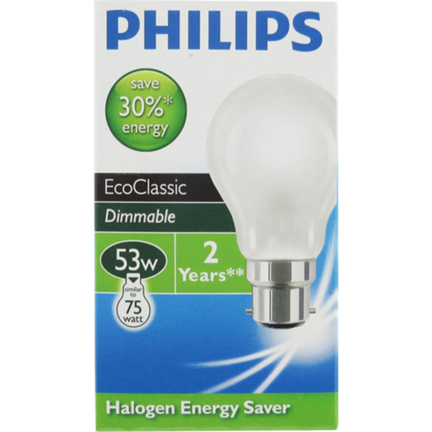 Philips classic top halogen 28w bayonet