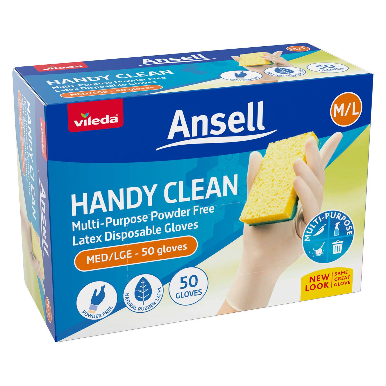 Ansell Clean Disposable Gloves, 50 Each