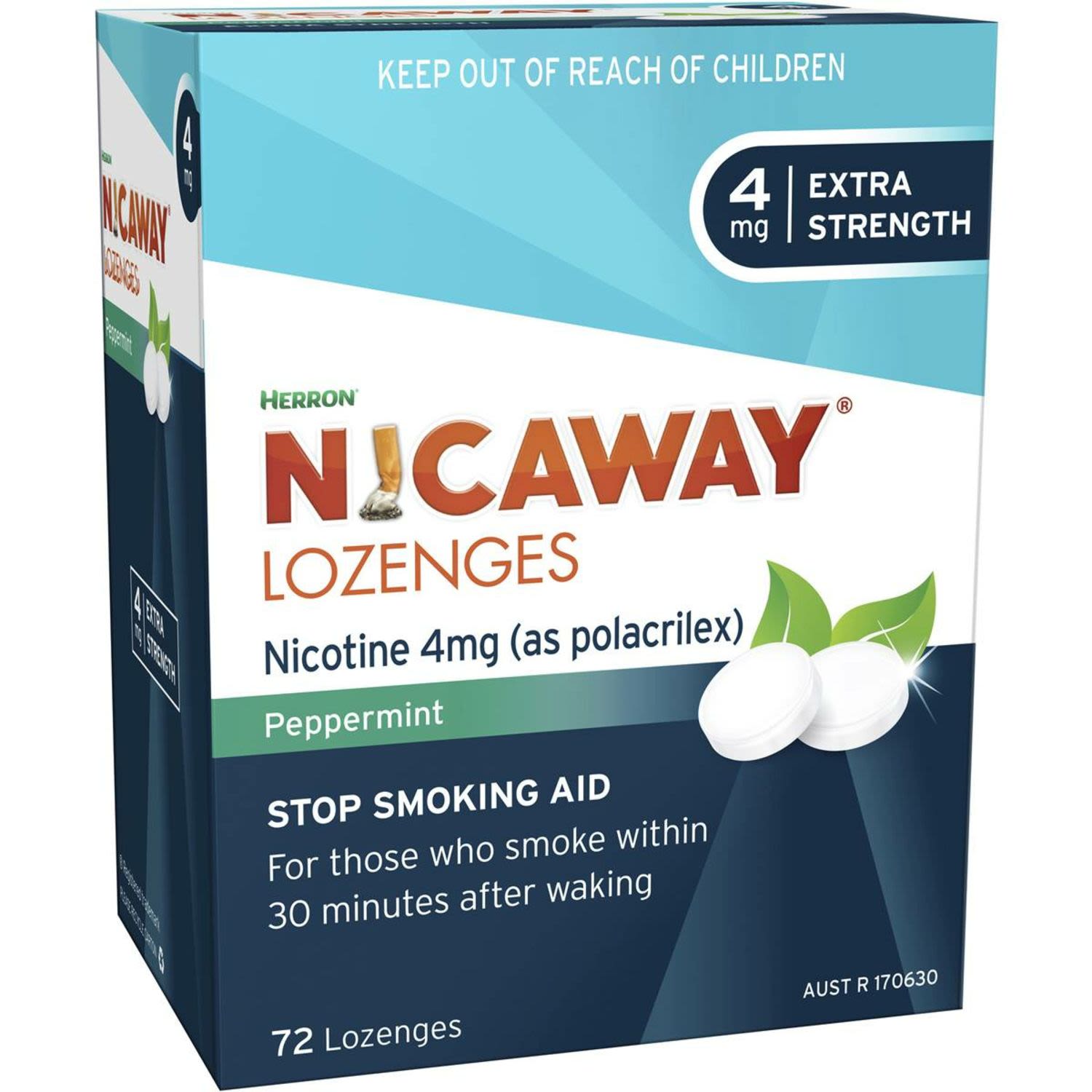 Herron Nicaway Nicotine Lozenges 4mg, 72 Each