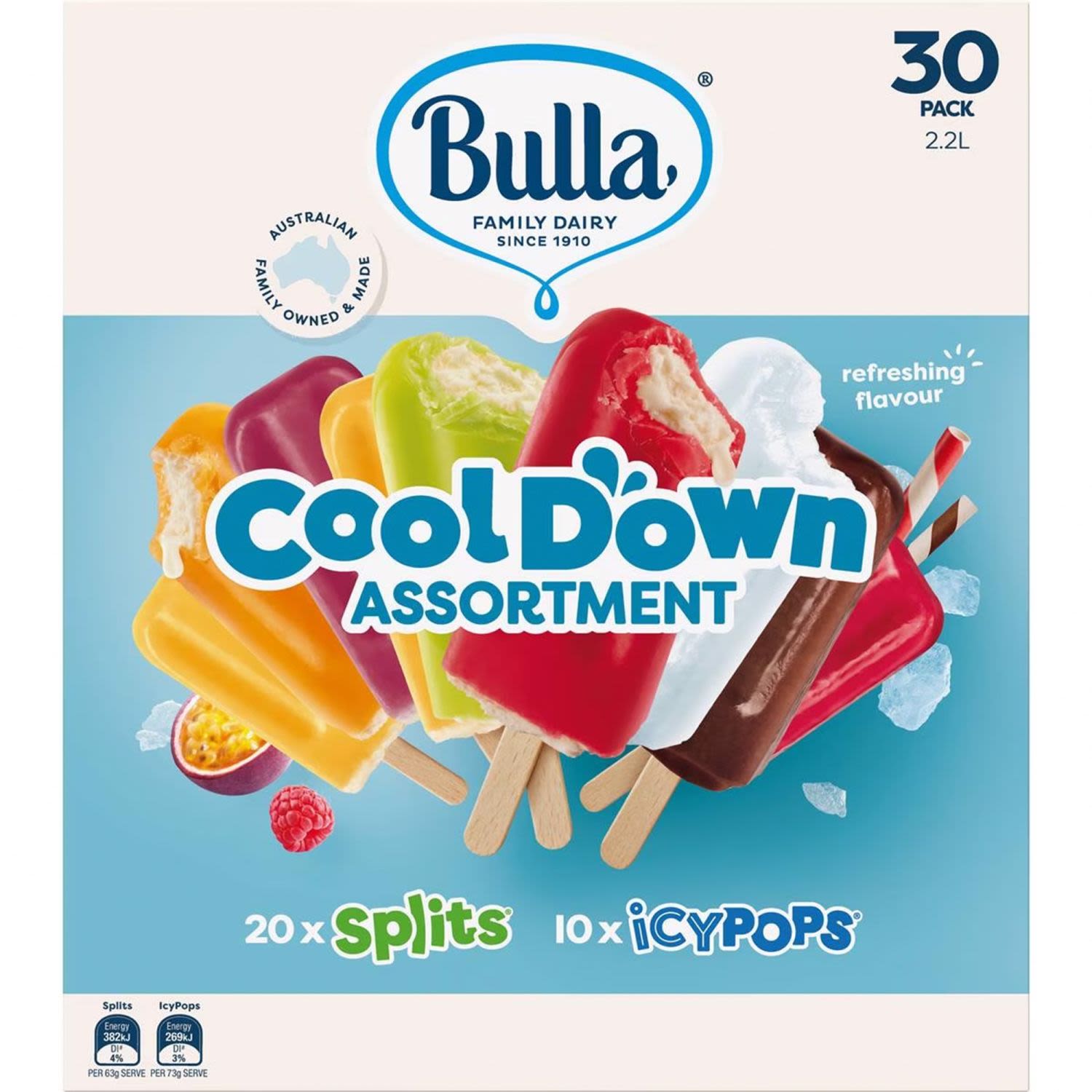 Bulla Cool Down Assortment Party Pack, 30 Each