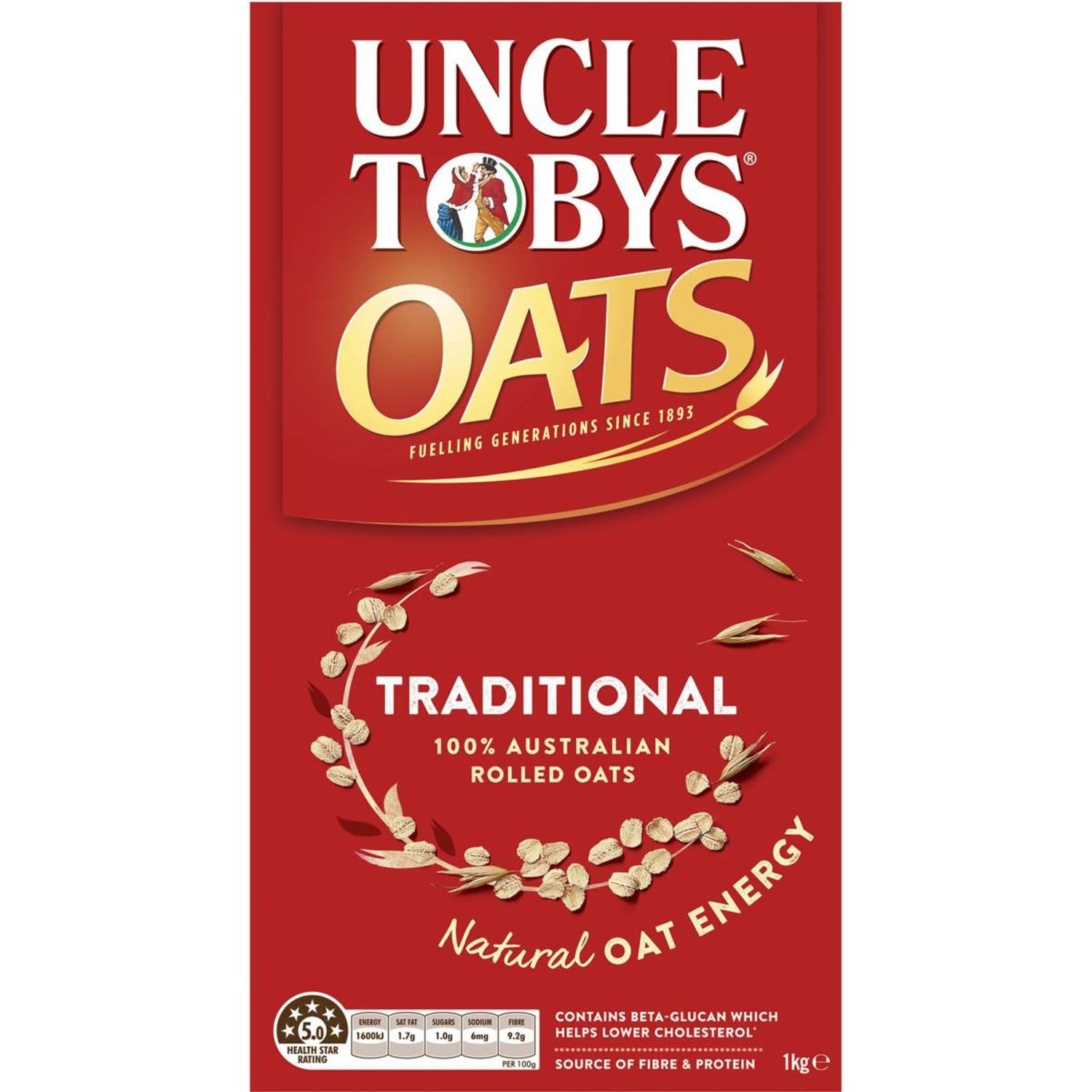 Uncle Tobys Oats Traditional Porridge