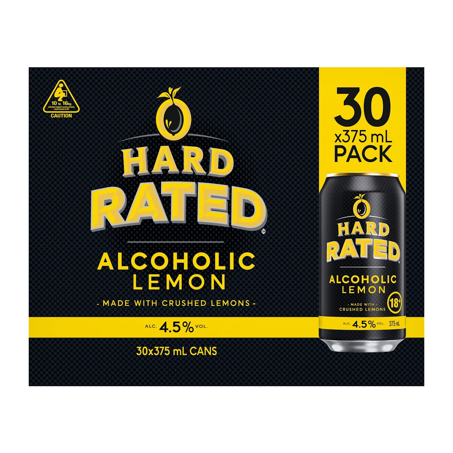 Hard Rated Alcoholic Lemon Can 375mL