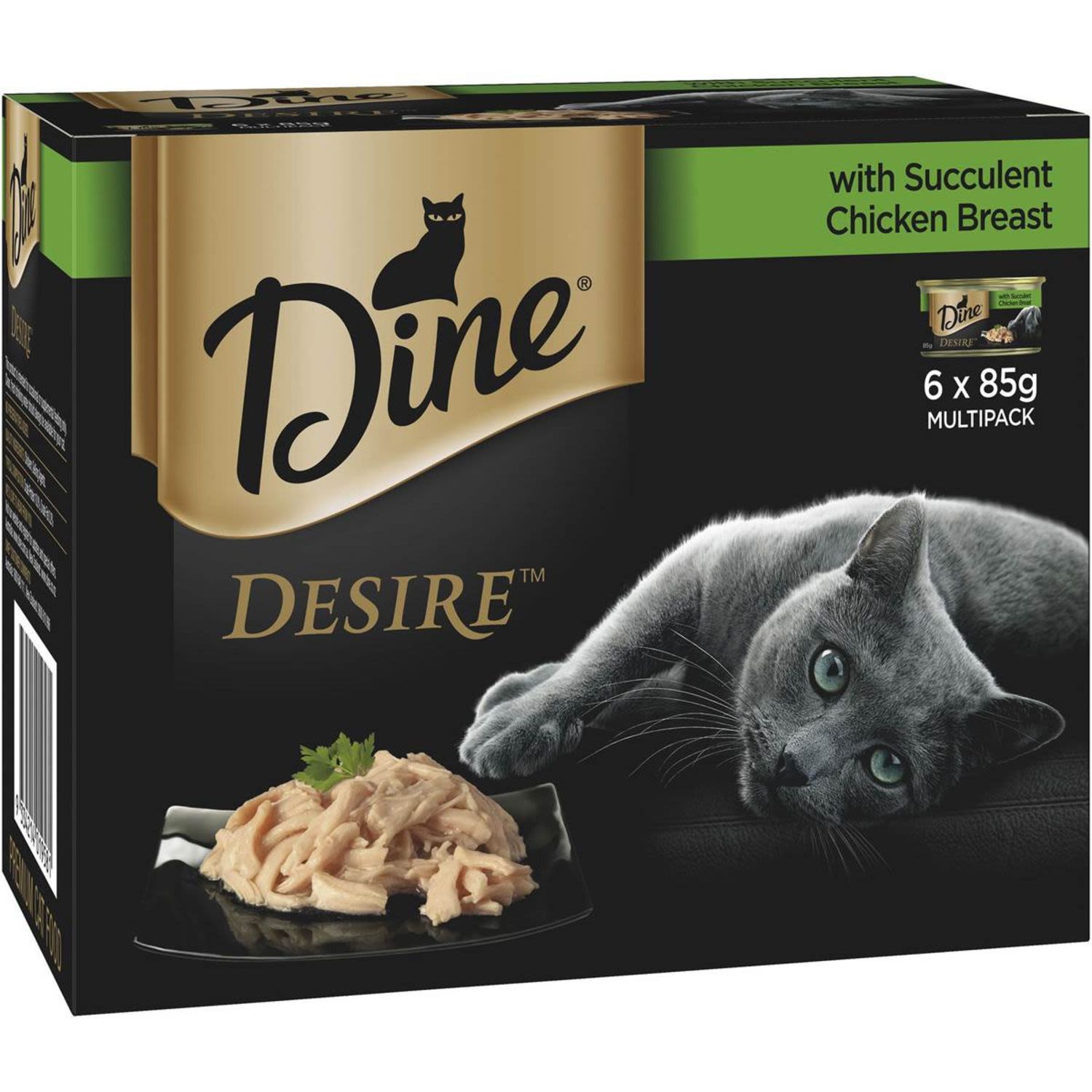 Dine Desire Wet Cat Food Succulent Chicken Breast, 6 Each